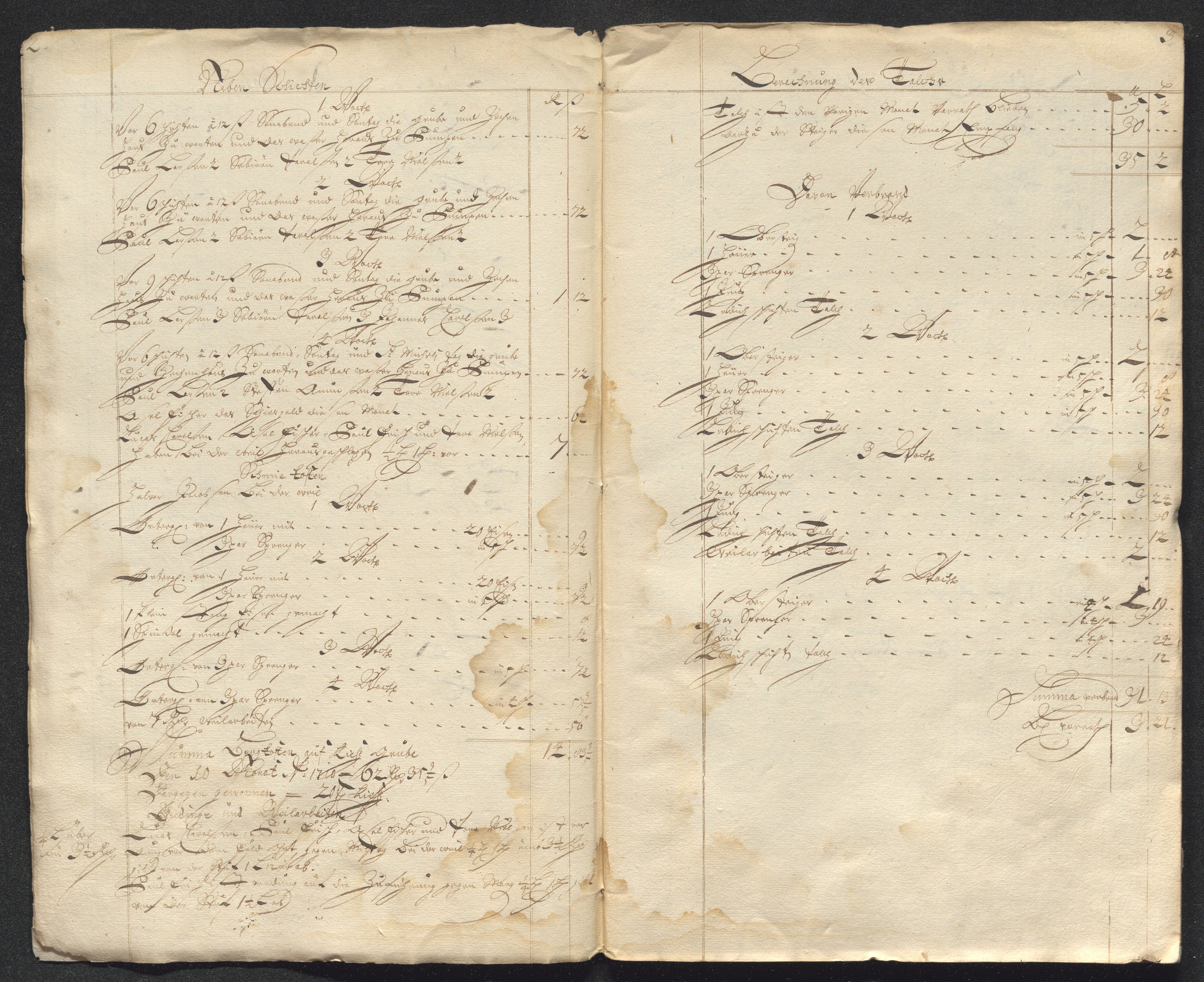 Kongsberg Sølvverk 1623-1816, AV/SAKO-EA-3135/001/D/Dc/Dcd/L0098: Utgiftsregnskap for gruver m.m. , 1710, p. 363