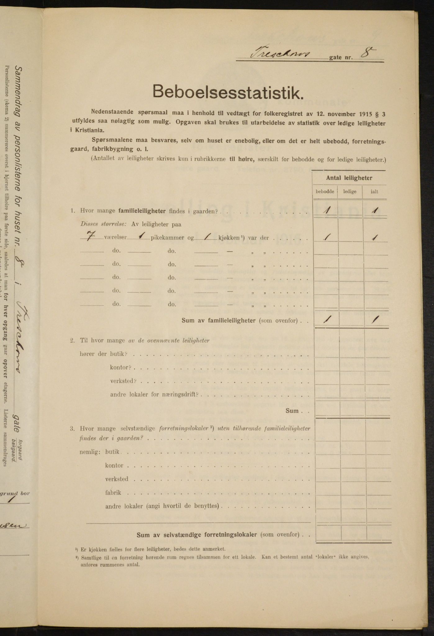 OBA, Municipal Census 1916 for Kristiania, 1916, p. 118767