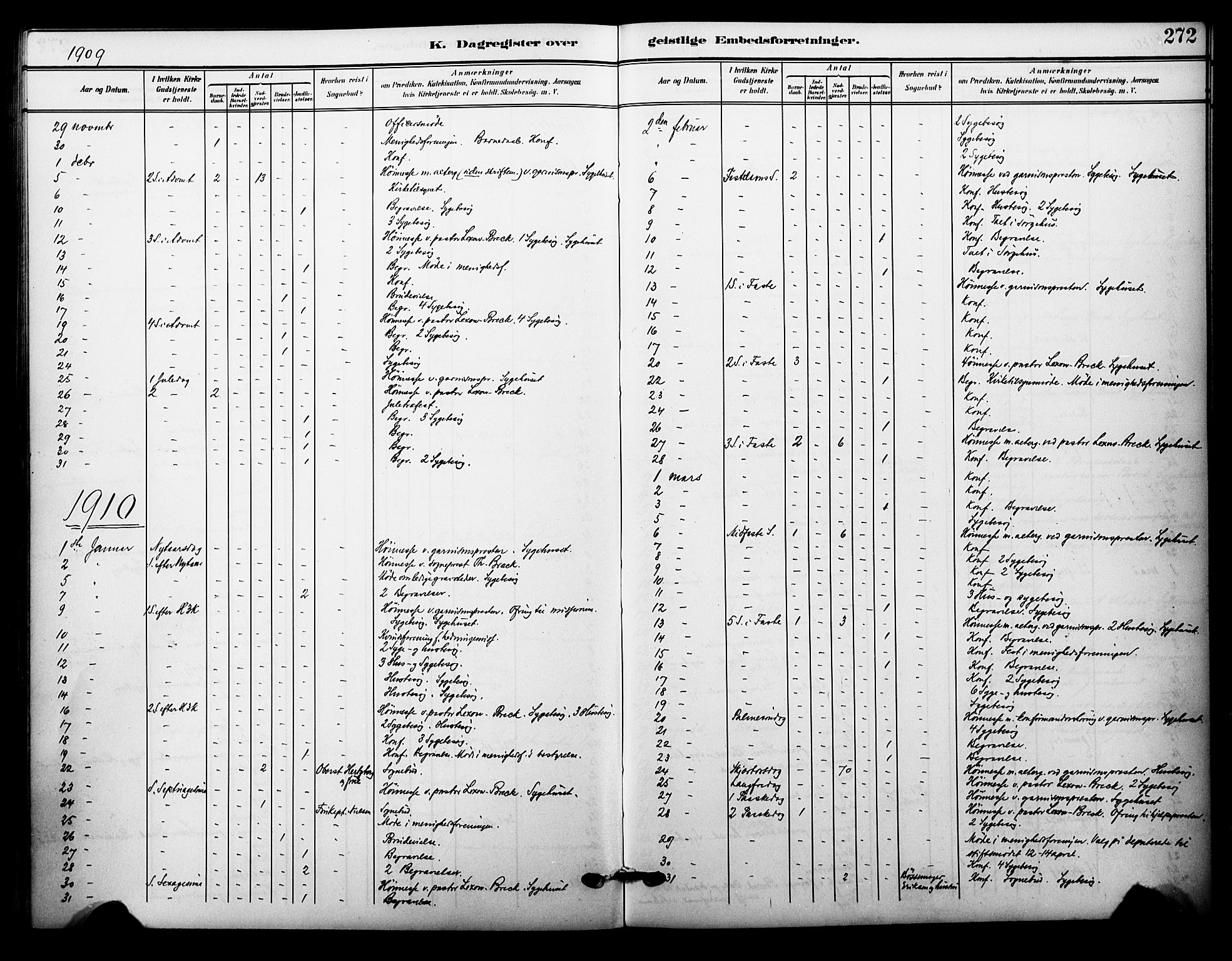 Garnisonsmenigheten Kirkebøker, SAO/A-10846/F/Fa/L0014: Parish register (official) no. 14, 1905-1914, p. 272
