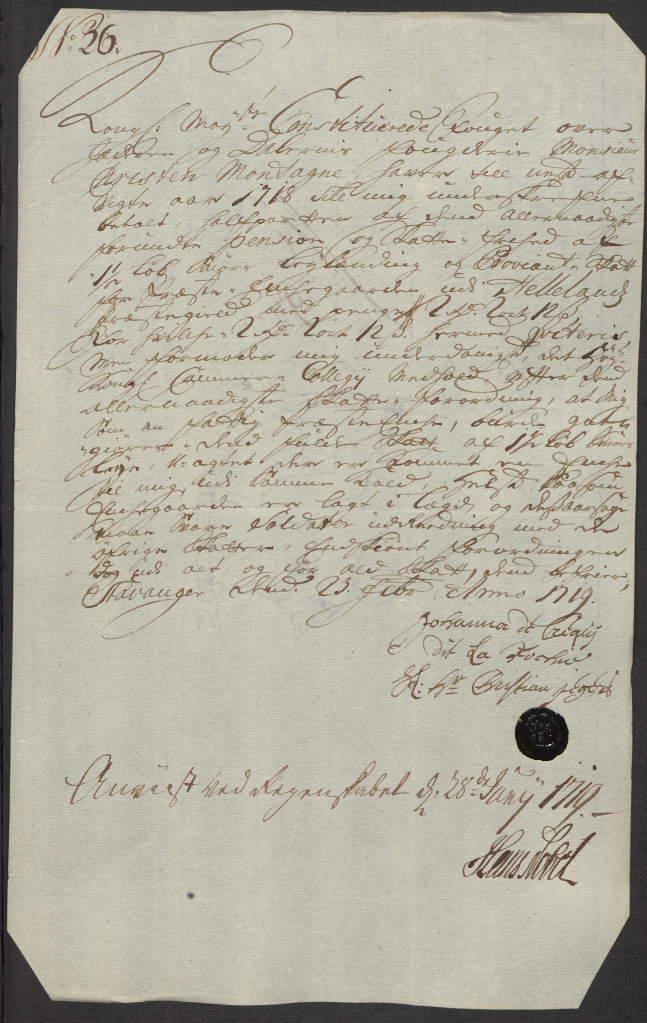 Rentekammeret inntil 1814, Reviderte regnskaper, Fogderegnskap, AV/RA-EA-4092/R46/L2743: Fogderegnskap Jæren og Dalane, 1718, p. 343