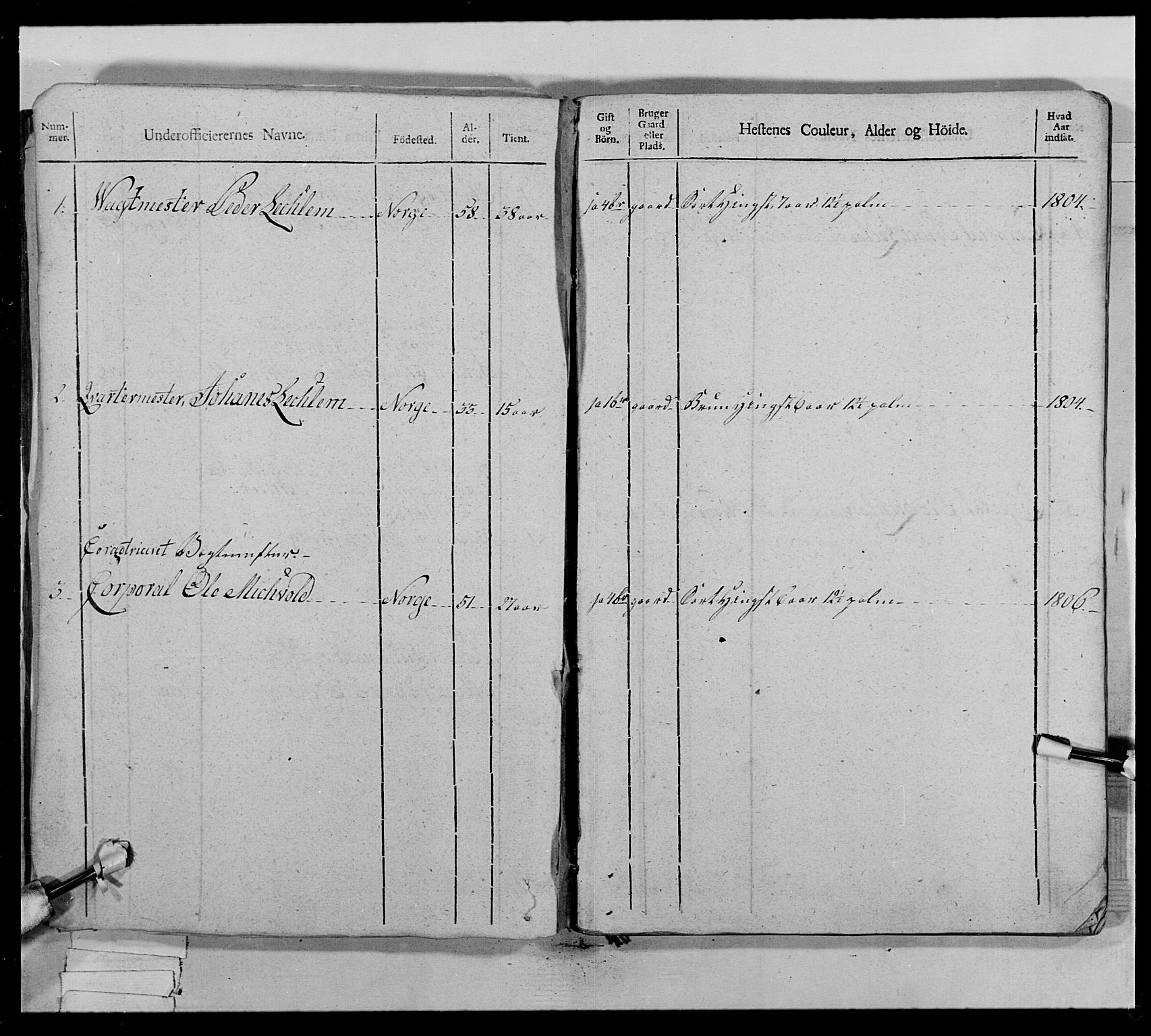 Generalitets- og kommissariatskollegiet, Det kongelige norske kommissariatskollegium, AV/RA-EA-5420/E/Eh/L0022a: Trondheimske dragonregiment, 1804-1807, p. 134