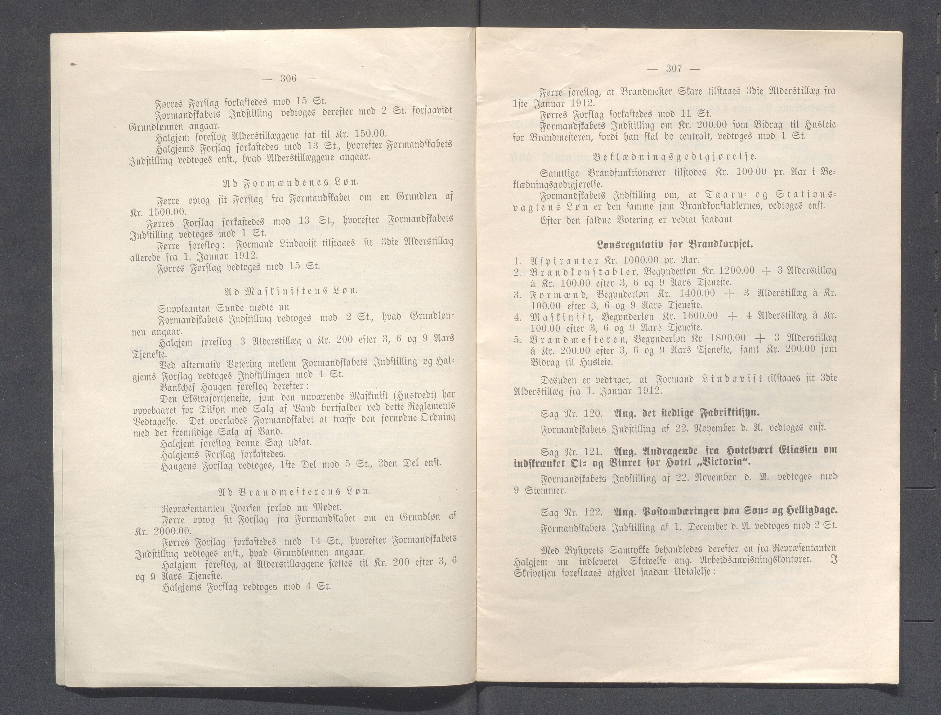 Haugesund kommune - Formannskapet og Bystyret, IKAR/A-740/A/Abb/L0002: Bystyreforhandlinger, 1908-1917, p. 366