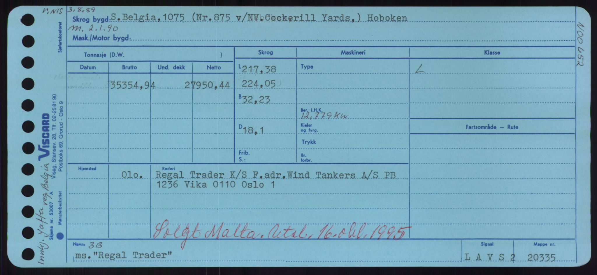 Sjøfartsdirektoratet med forløpere, Skipsmålingen, RA/S-1627/H/Hd/L0030: Fartøy, Q-Riv, p. 323