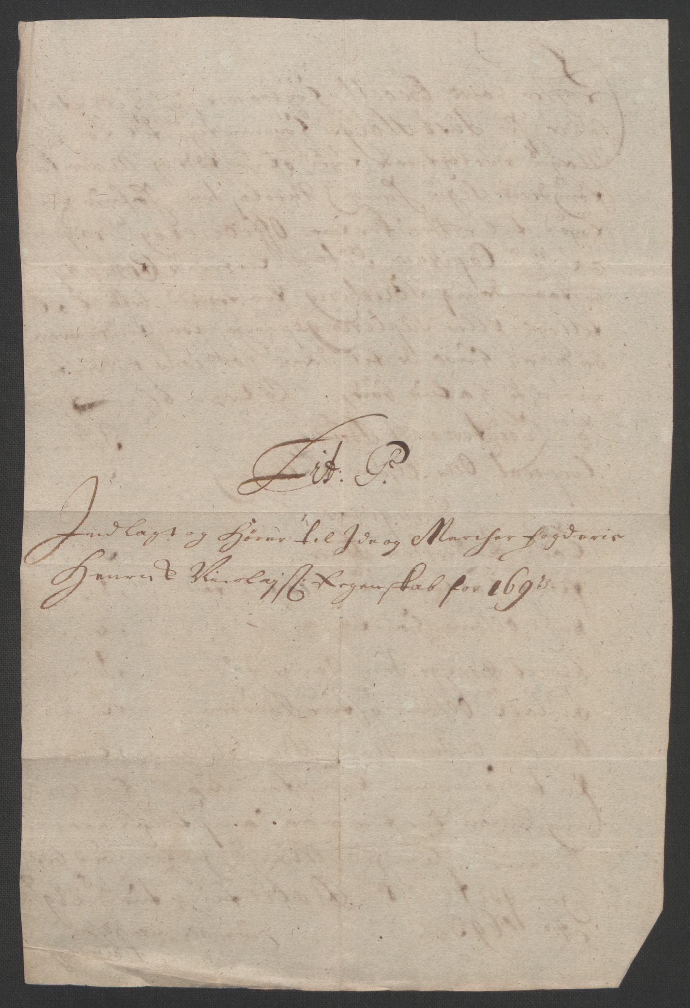 Rentekammeret inntil 1814, Reviderte regnskaper, Fogderegnskap, AV/RA-EA-4092/R01/L0011: Fogderegnskap Idd og Marker, 1692-1693, p. 320