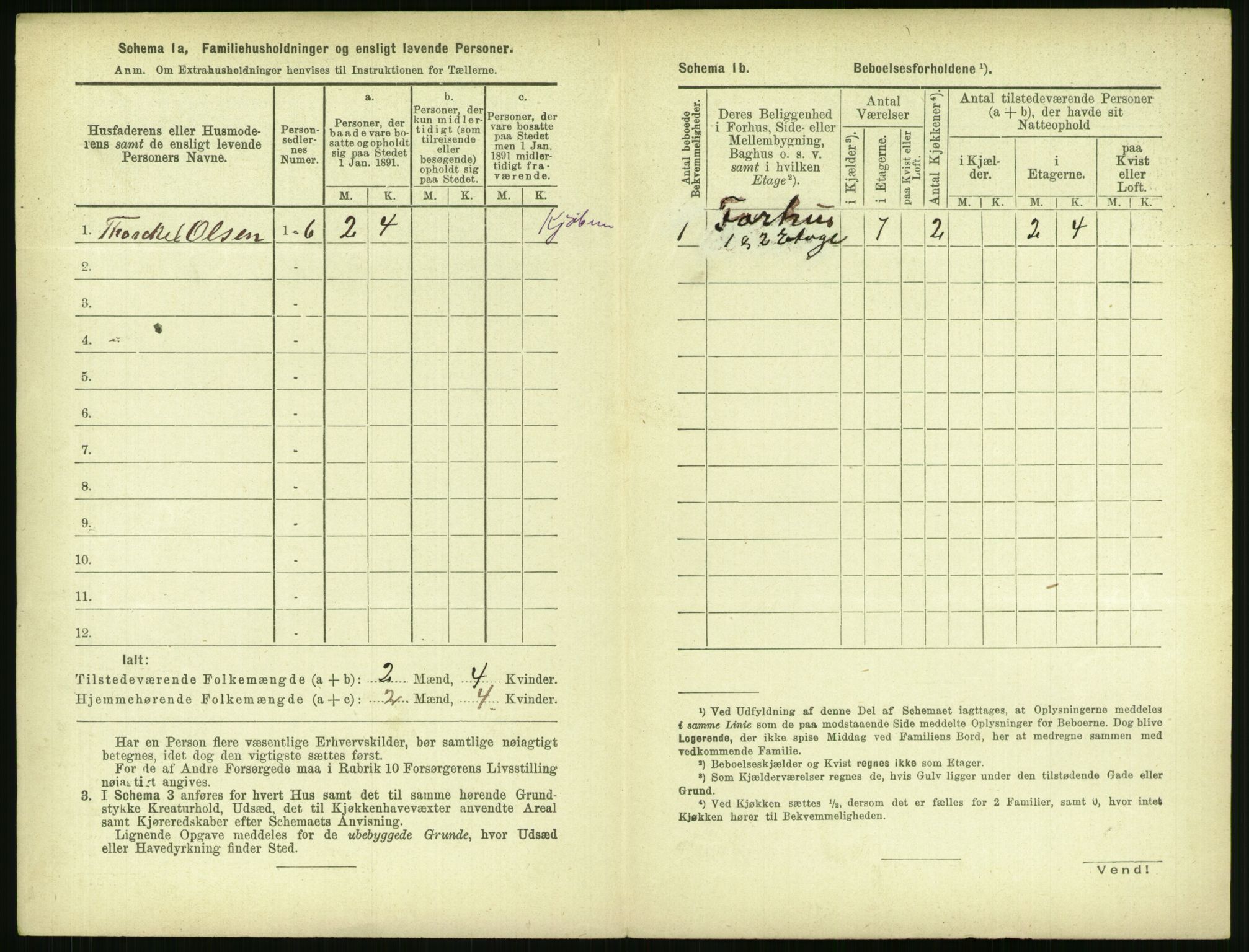 RA, 1891 census for 1103 Stavanger, 1891, p. 458