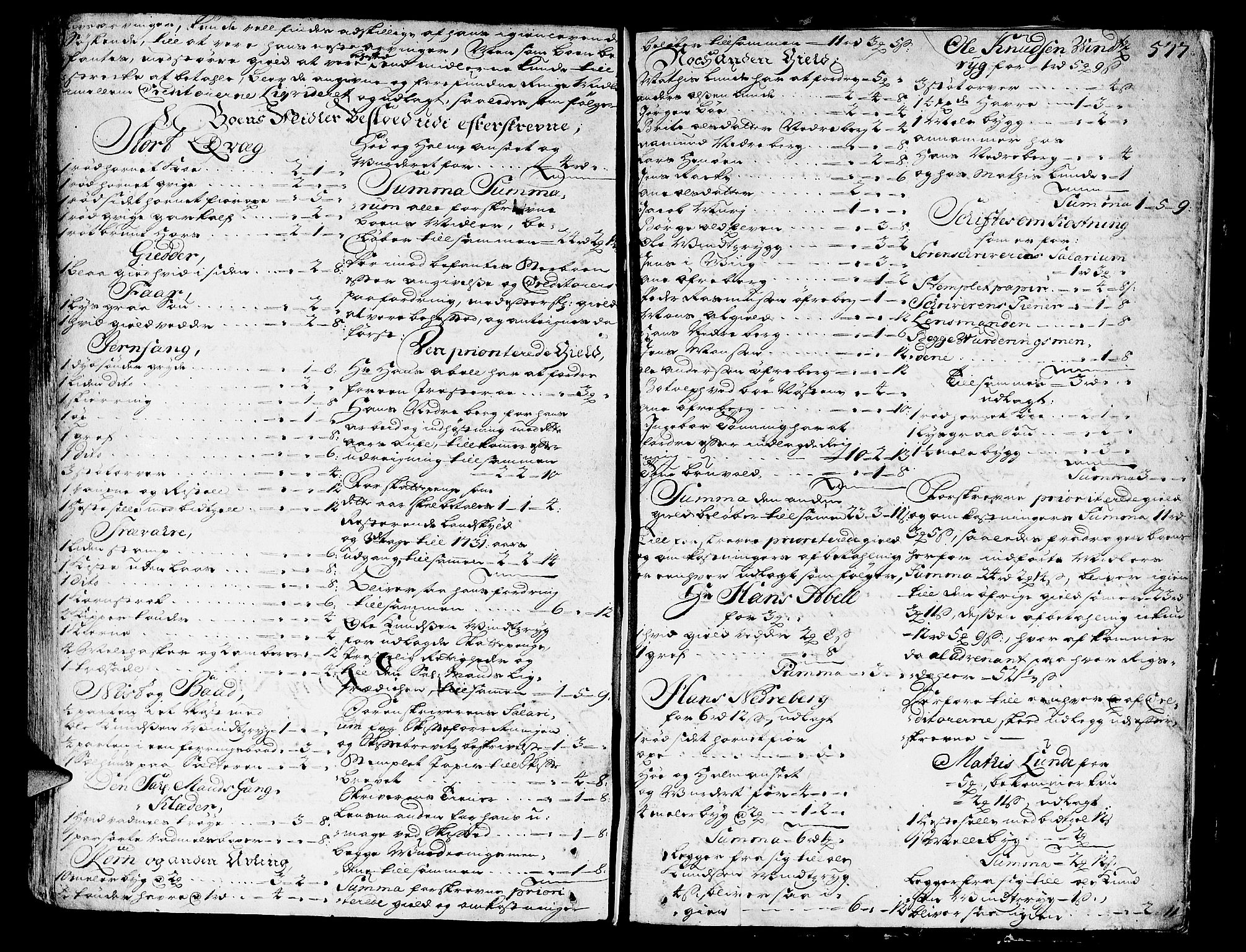 Nordfjord sorenskriveri, AV/SAB-A-2801/1/04/04a/L0006: Skifteprotokollar, 1727-1731, p. 576b-577a