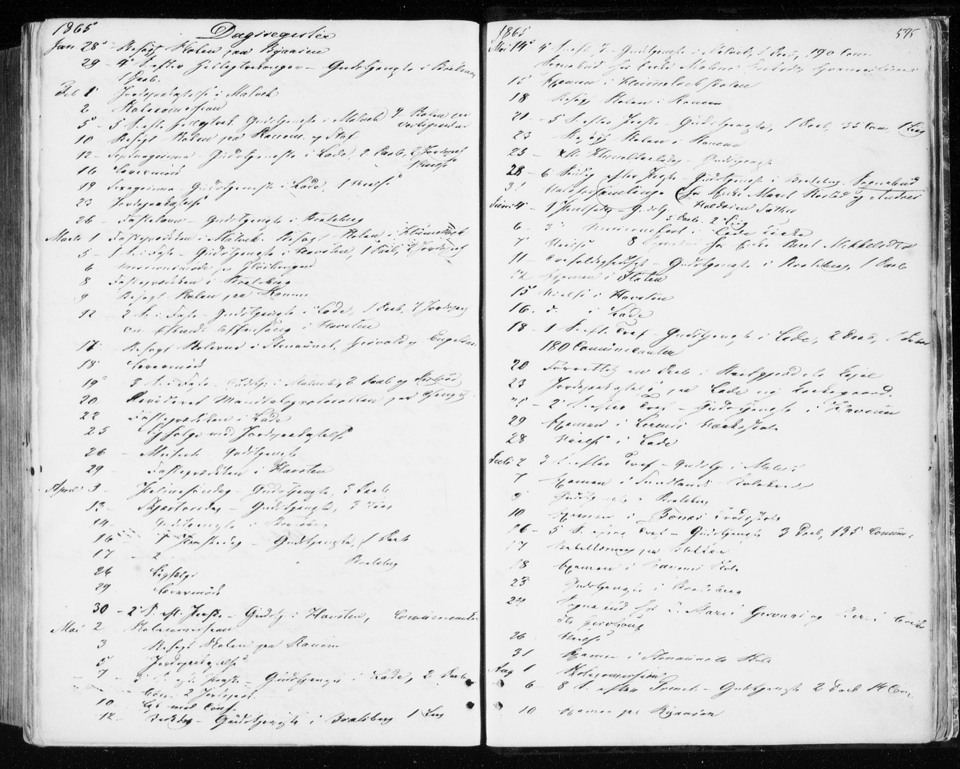 Ministerialprotokoller, klokkerbøker og fødselsregistre - Sør-Trøndelag, SAT/A-1456/606/L0292: Parish register (official) no. 606A07, 1856-1865, p. 595