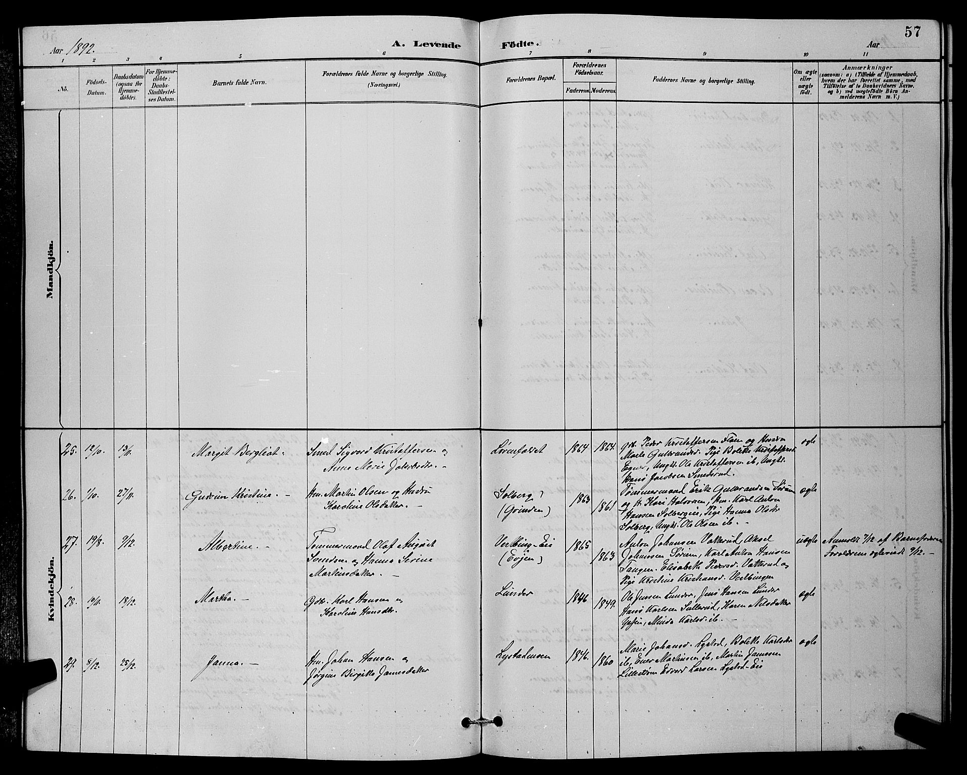 Sørum prestekontor Kirkebøker, AV/SAO-A-10303/G/Ga/L0005: Parish register (copy) no. I 5.1, 1886-1894, p. 57