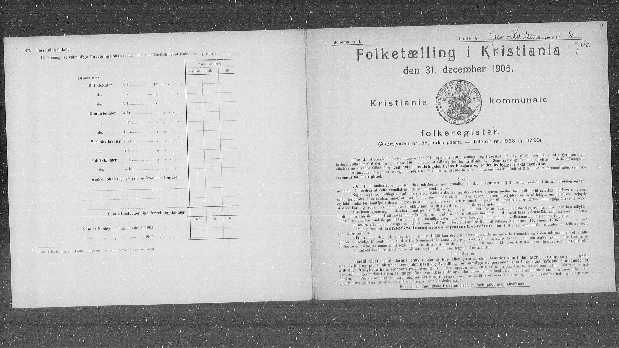 OBA, Municipal Census 1905 for Kristiania, 1905, p. 24621