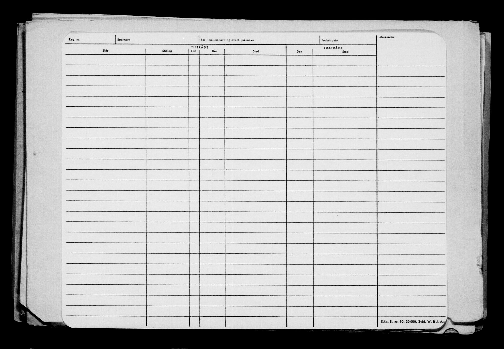 Direktoratet for sjømenn, RA/S-3545/G/Gb/L0195: Hovedkort, 1921, p. 78