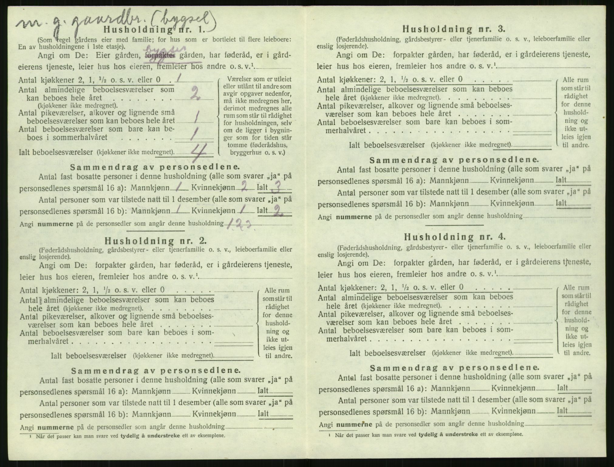 SAT, 1920 census for Ørskog, 1920, p. 495