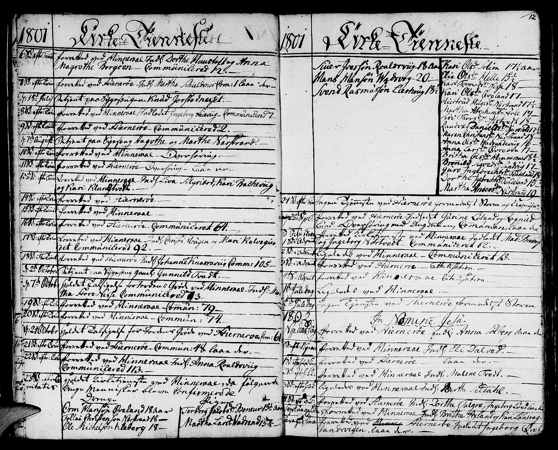 Nedstrand sokneprestkontor, AV/SAST-A-101841/01/IV: Parish register (official) no. A 5, 1795-1816, p. 12