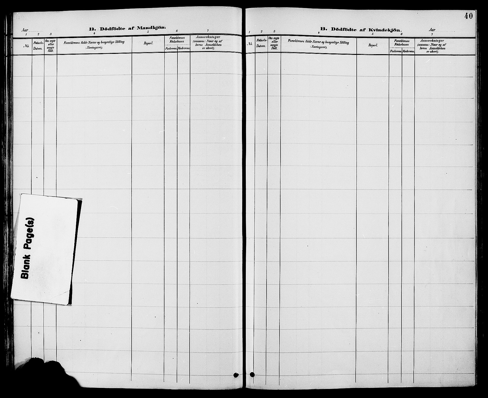 Biri prestekontor, SAH/PREST-096/H/Ha/Haa/L0007: Parish register (official) no. 7, 1887-1893, p. 40