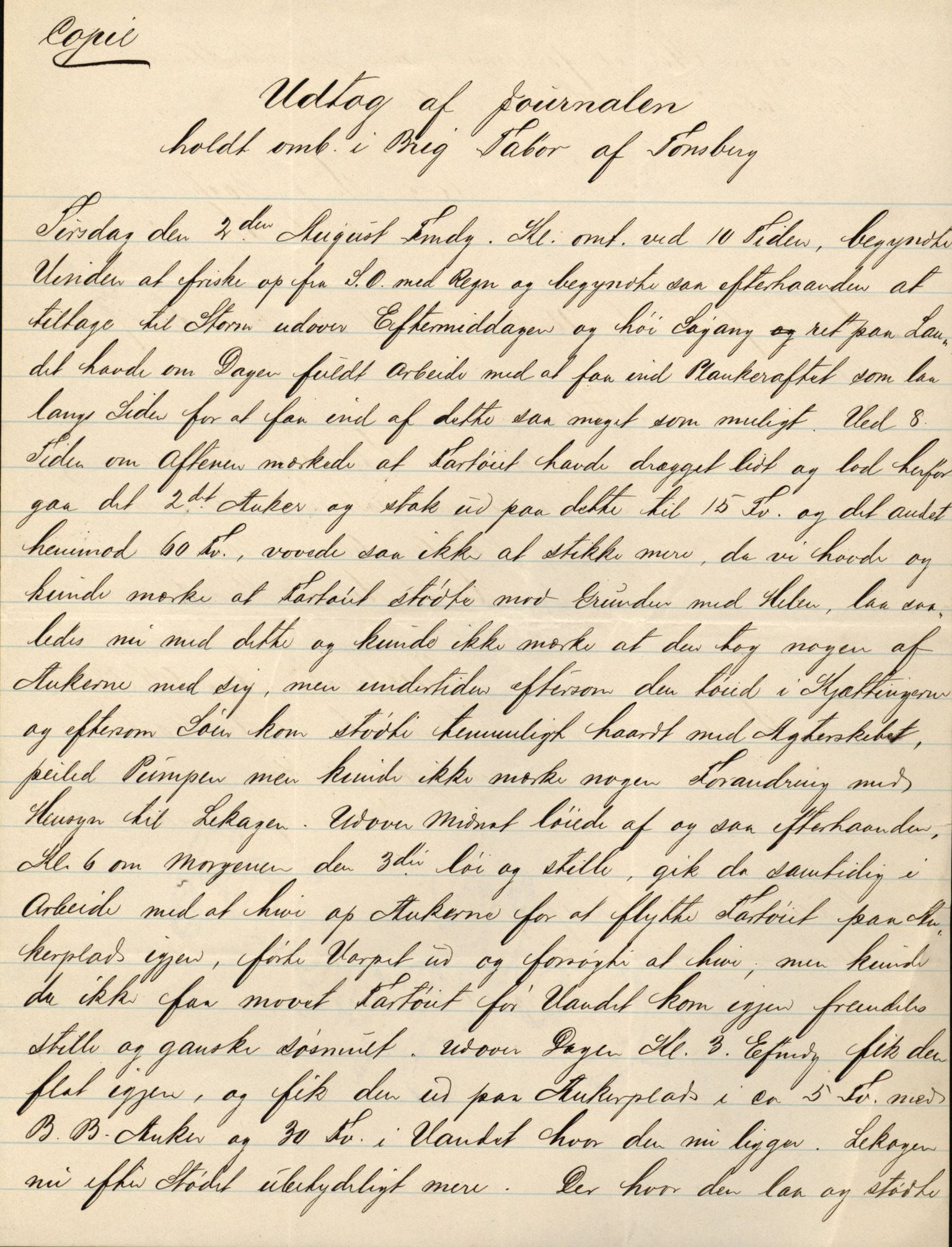 Pa 63 - Østlandske skibsassuranceforening, VEMU/A-1079/G/Ga/L0028/0002: Havaridokumenter / Marie, Favorit, Tabor, Sylphiden, Berthel, America, 1892, p. 46