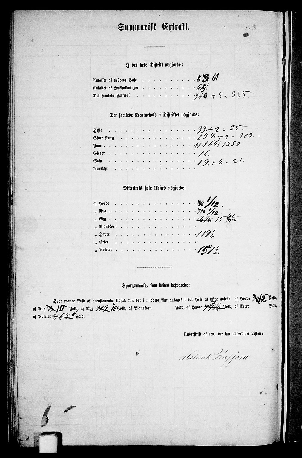 RA, 1865 census for Høgsfjord, 1865, p. 140