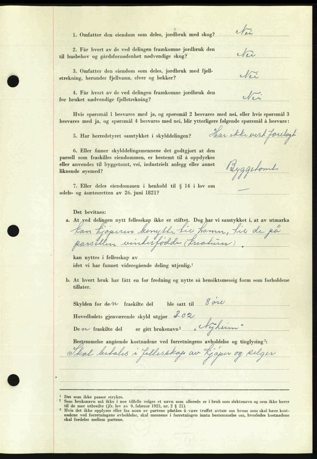 Romsdal sorenskriveri, AV/SAT-A-4149/1/2/2C: Mortgage book no. A22, 1947-1947, Diary no: : 999/1947