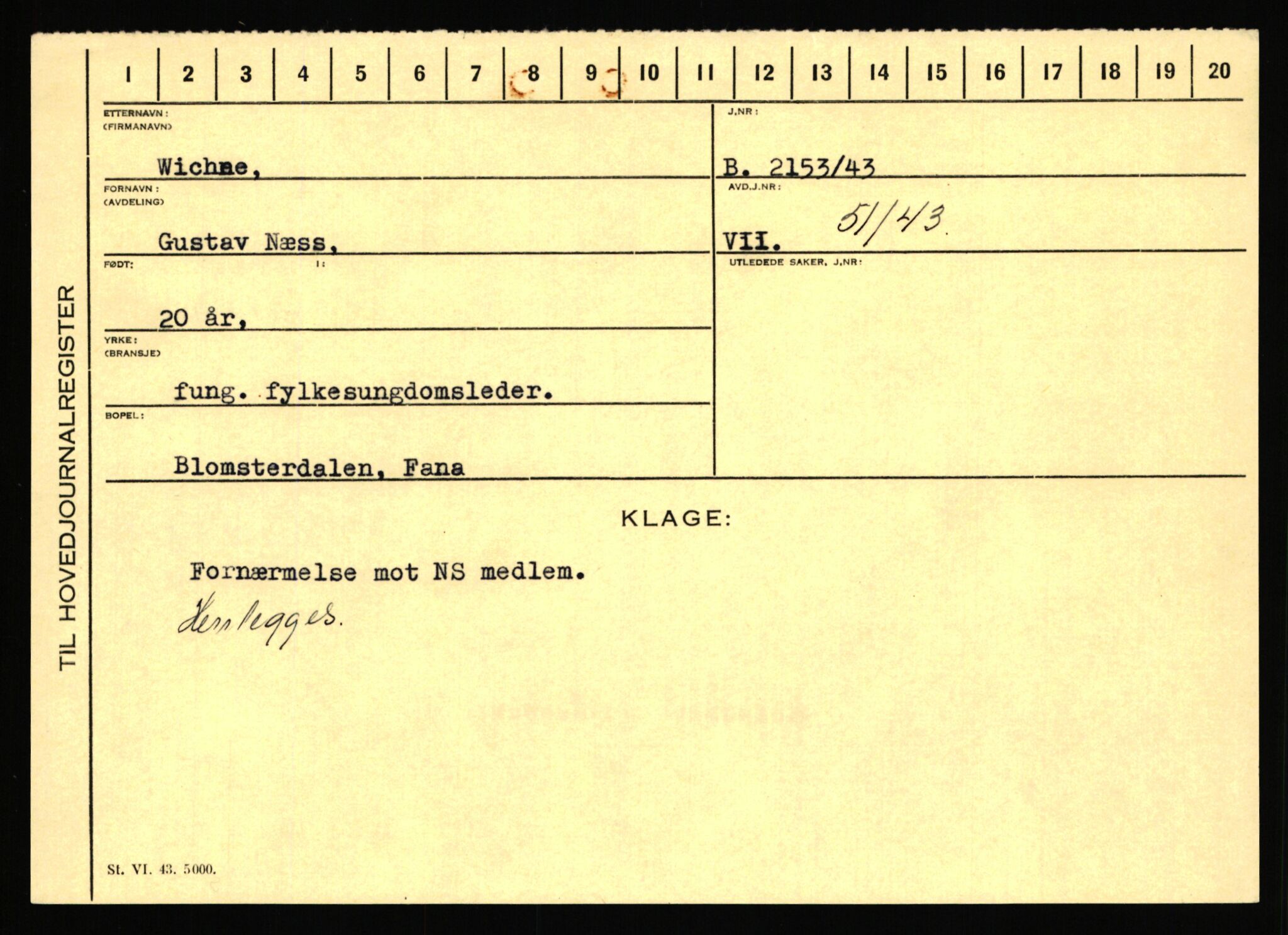 Statspolitiet - Hovedkontoret / Osloavdelingen, AV/RA-S-1329/C/Ca/L0016: Uberg - Øystese, 1943-1945, p. 2450