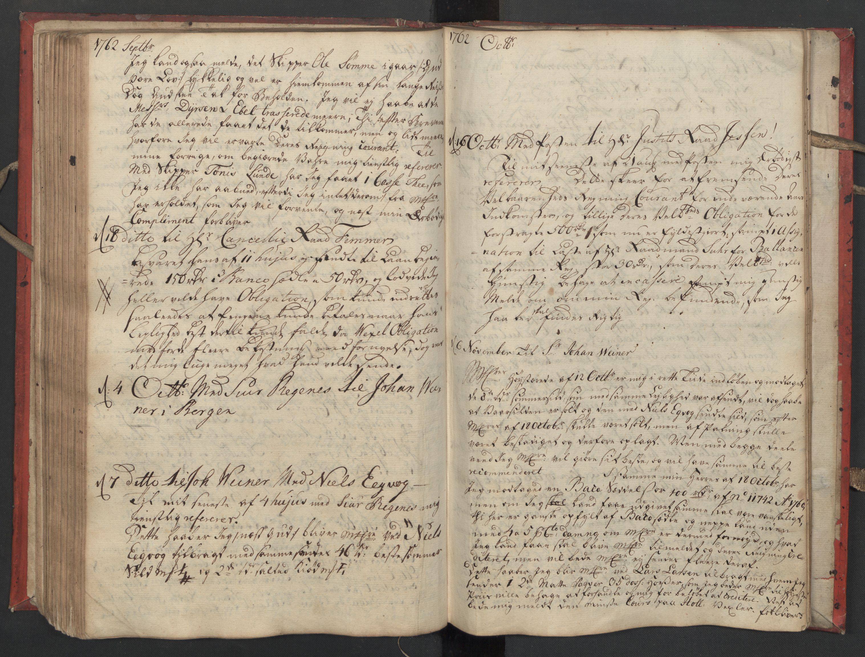 Pa 0119 - Smith, Lauritz Andersen og Lauritz Lauritzen, SAST/A-100231/O/L0002: Kopibok, 1755-1766, p. 124