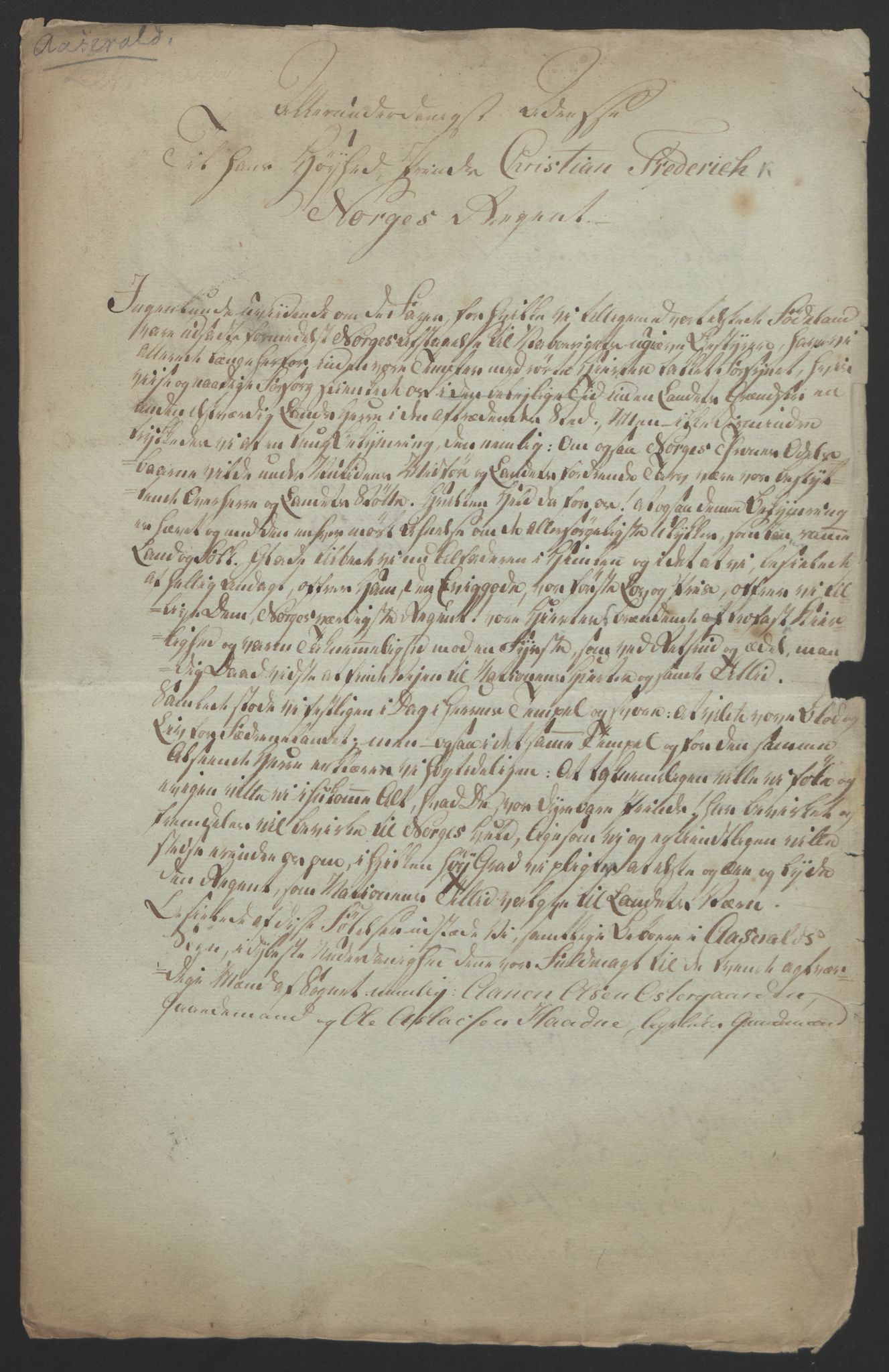 Statsrådssekretariatet, RA/S-1001/D/Db/L0008: Fullmakter for Eidsvollsrepresentantene i 1814. , 1814, p. 108