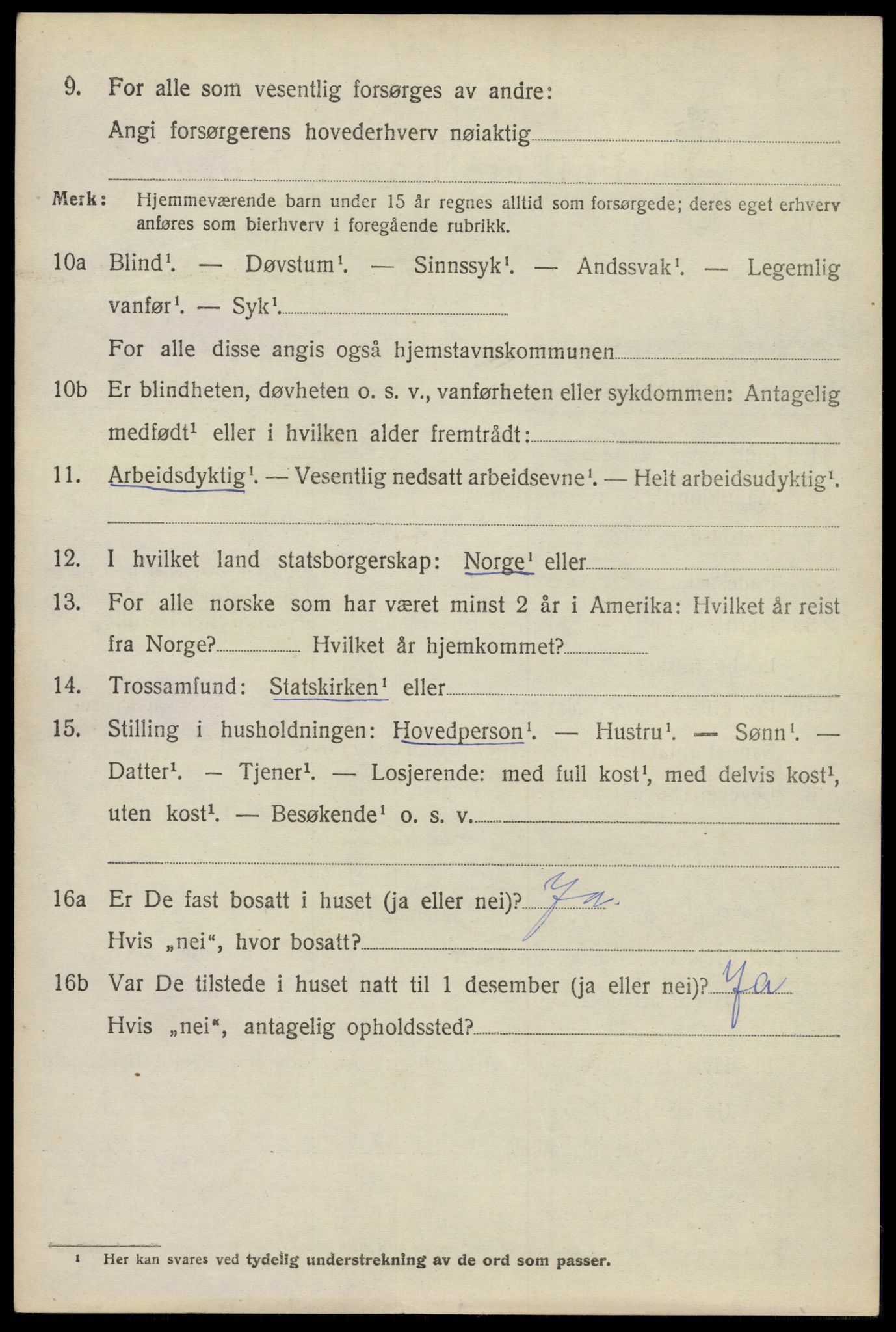 SAO, 1920 census for Hurdal, 1920, p. 699