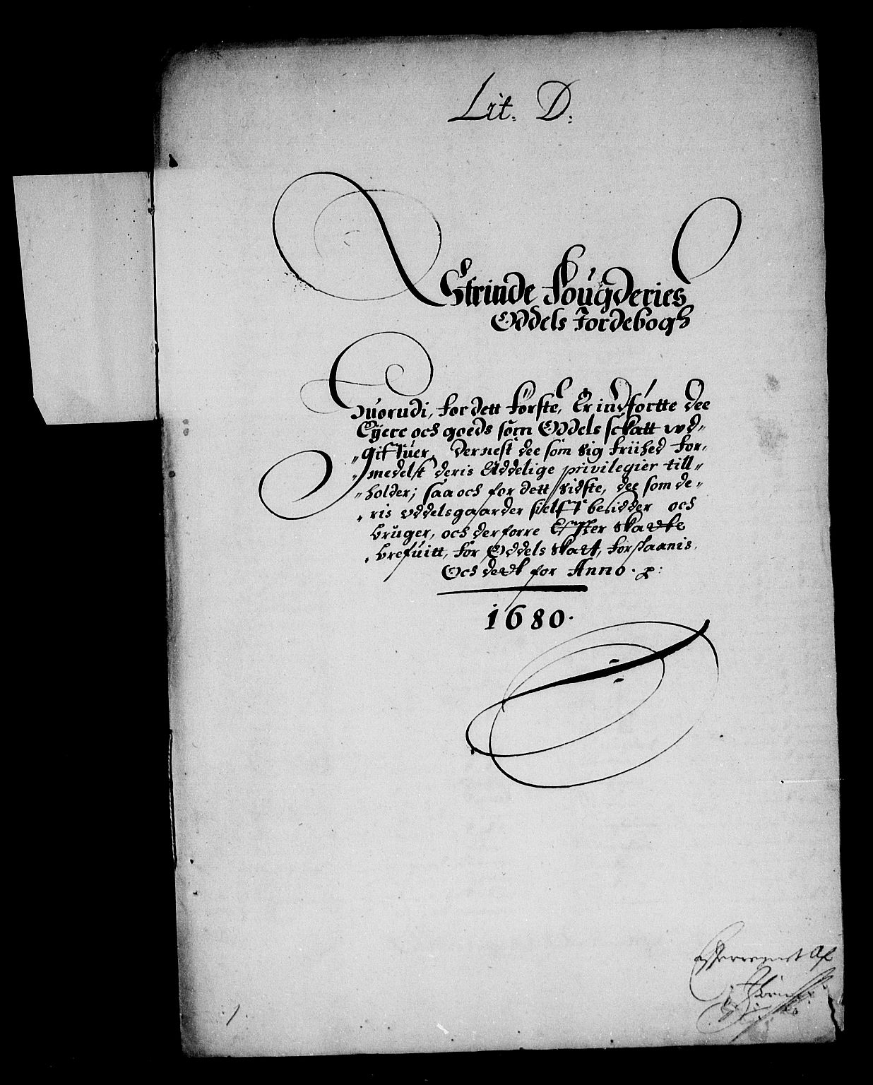 Rentekammeret inntil 1814, Reviderte regnskaper, Stiftamtstueregnskaper, Trondheim stiftamt og Nordland amt, AV/RA-EA-6044/R/Rf/L0058: Trondheim stiftamt, 1680