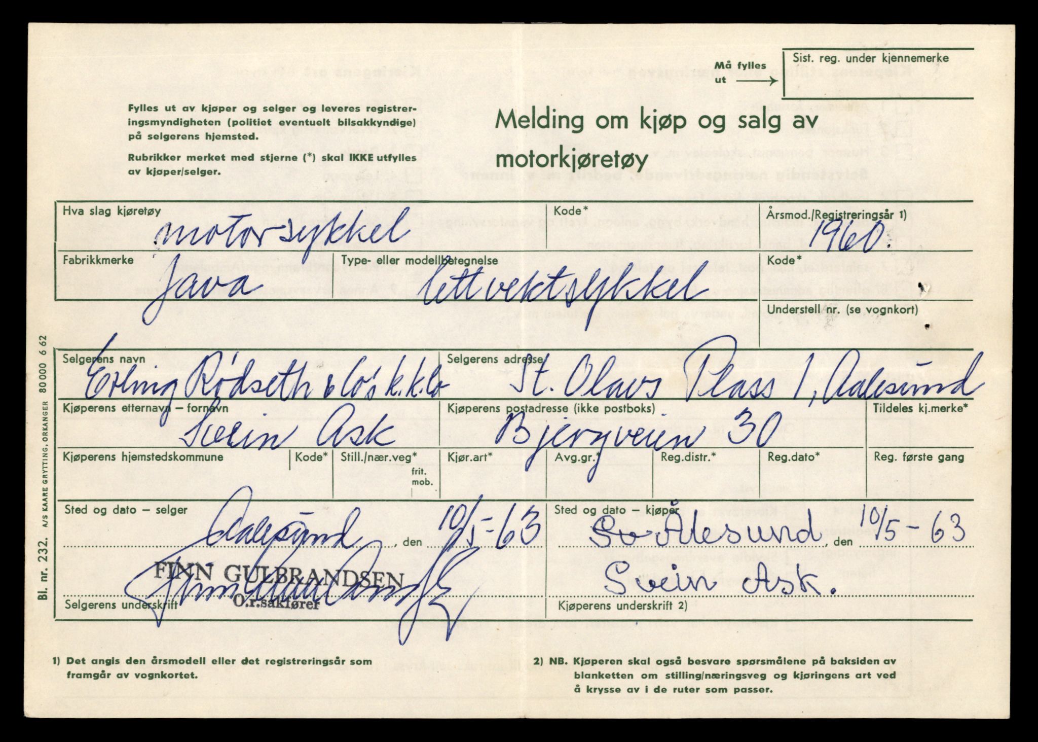 Møre og Romsdal vegkontor - Ålesund trafikkstasjon, AV/SAT-A-4099/F/Fe/L0029: Registreringskort for kjøretøy T 11430 - T 11619, 1927-1998, p. 2341