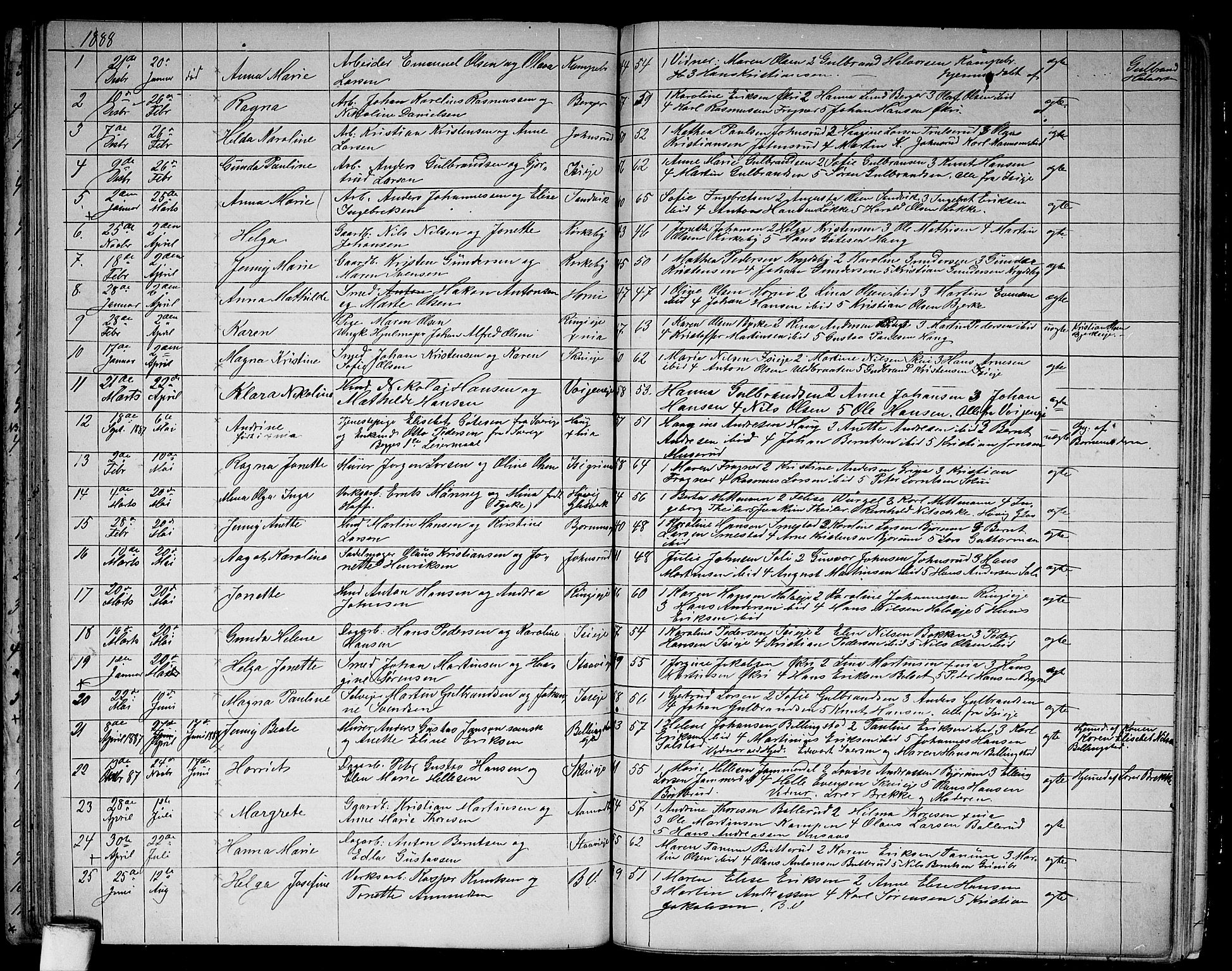 Asker prestekontor Kirkebøker, AV/SAO-A-10256a/G/Gb/L0003: Parish register (copy) no. II 3, 1875-1889