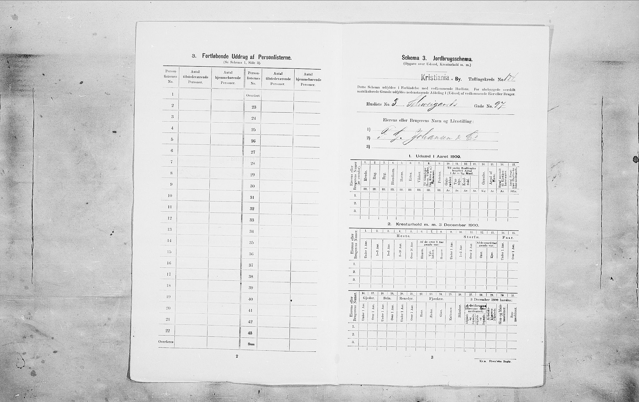 SAO, 1900 census for Kristiania, 1900, p. 82380