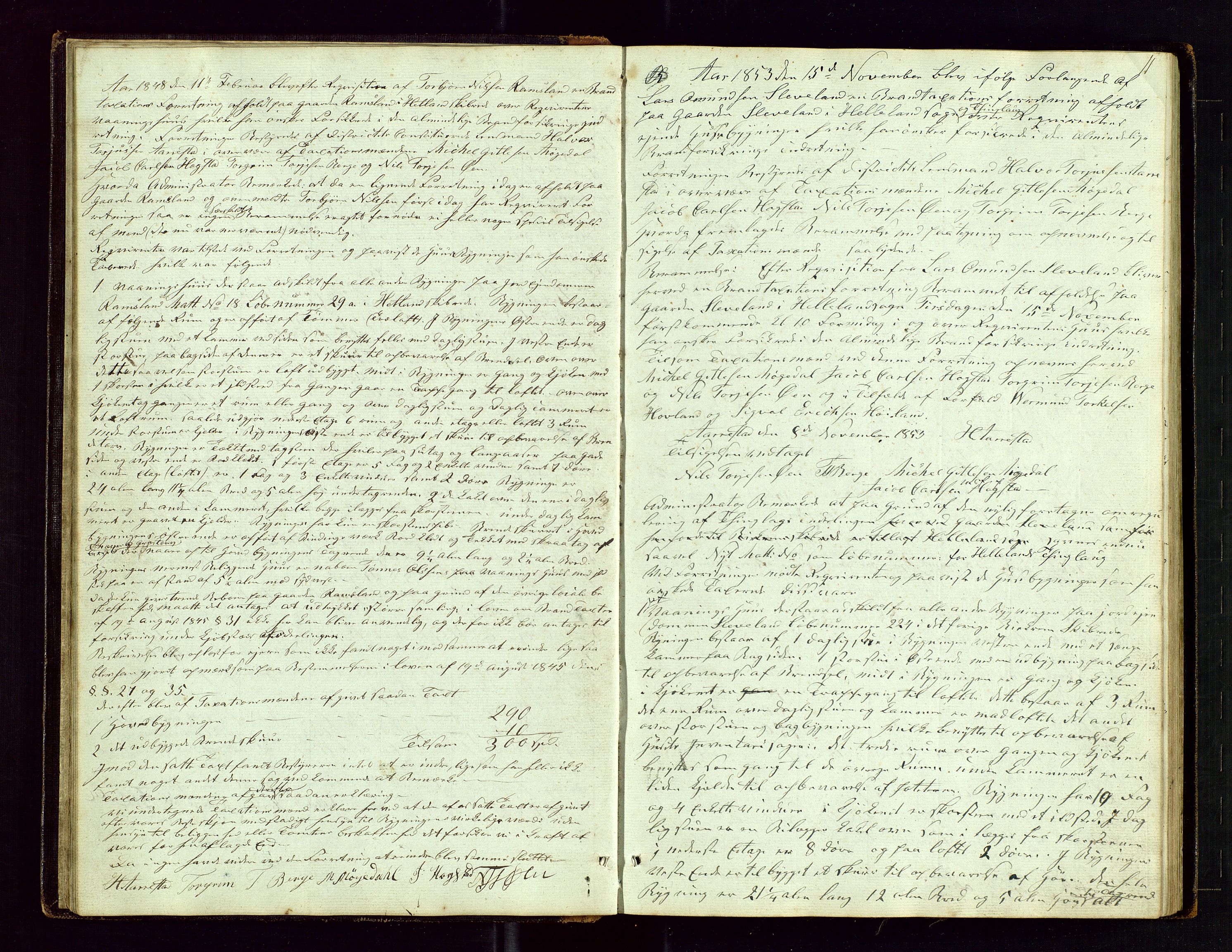 Helleland lensmannskontor, AV/SAST-A-100209/Goa/L0001: "Brandtaxations-Protocol for Hetlands Thinglag", 1847-1920, p. 10b-11a