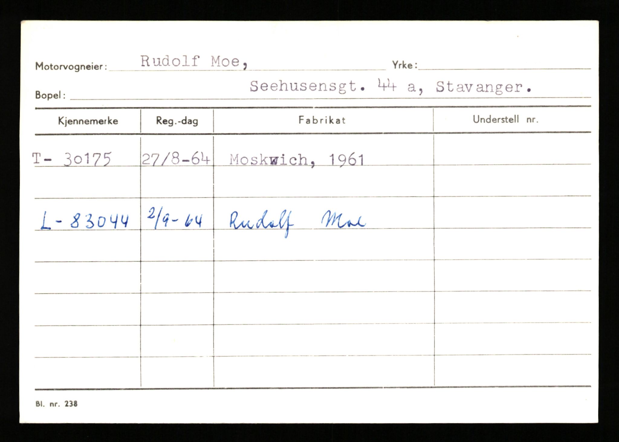 Stavanger trafikkstasjon, AV/SAST-A-101942/0/G/L0005: Registreringsnummer: 23000 - 34245, 1930-1971, p. 2219