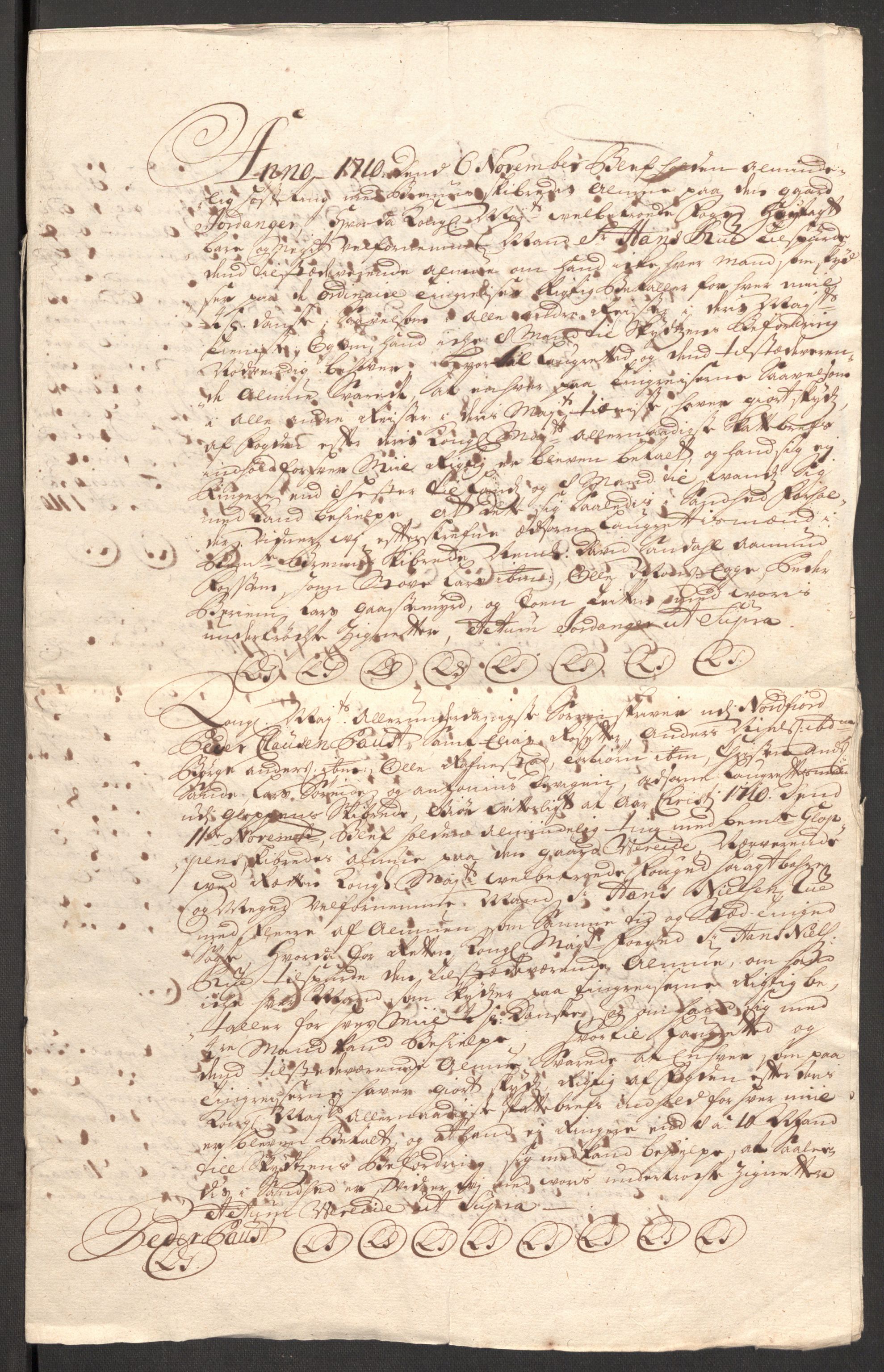 Rentekammeret inntil 1814, Reviderte regnskaper, Fogderegnskap, RA/EA-4092/R53/L3433: Fogderegnskap Sunn- og Nordfjord, 1710-1711, p. 189