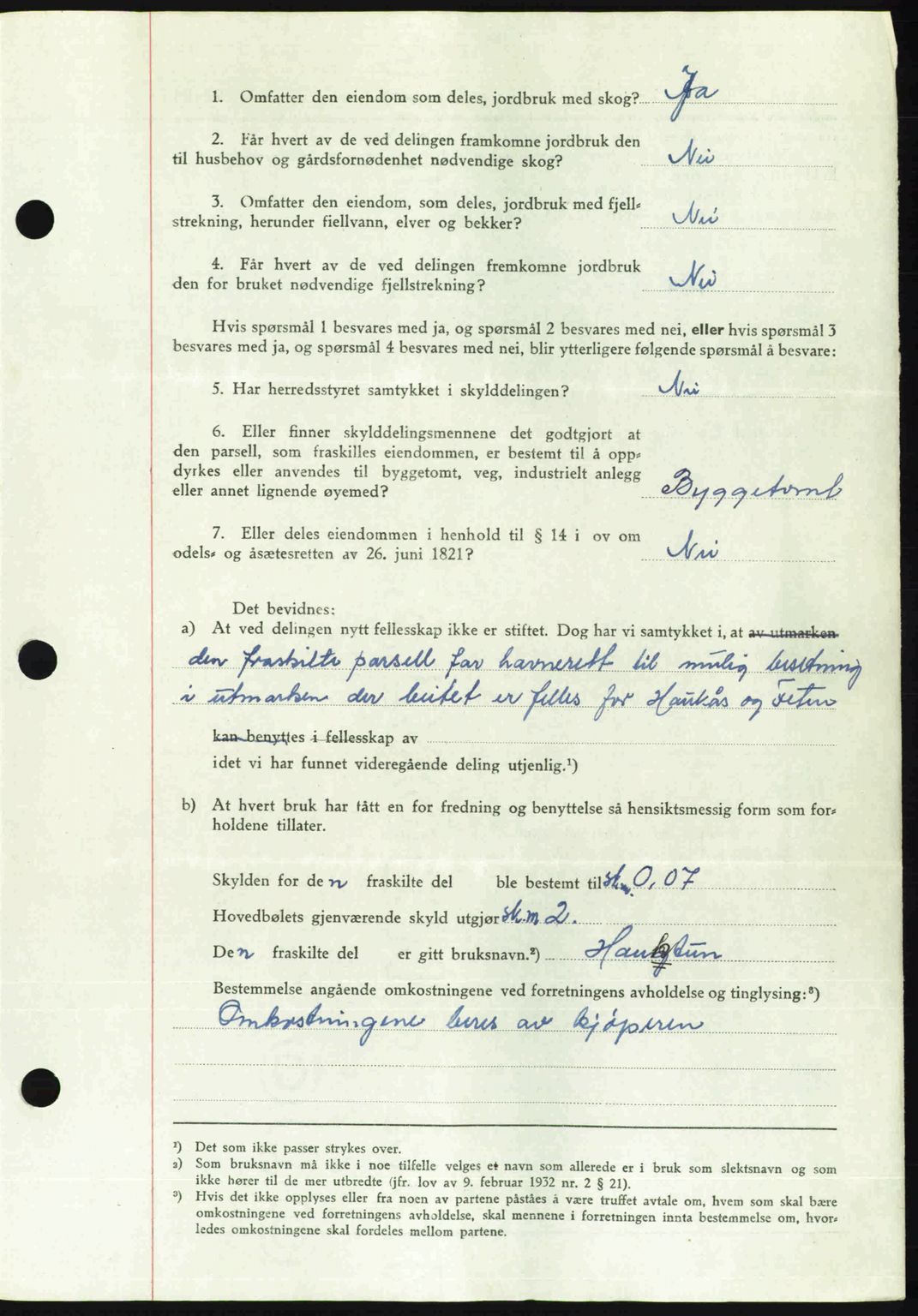 Romsdal sorenskriveri, SAT/A-4149/1/2/2C: Mortgage book no. A22, 1947-1947, Diary no: : 172/1947