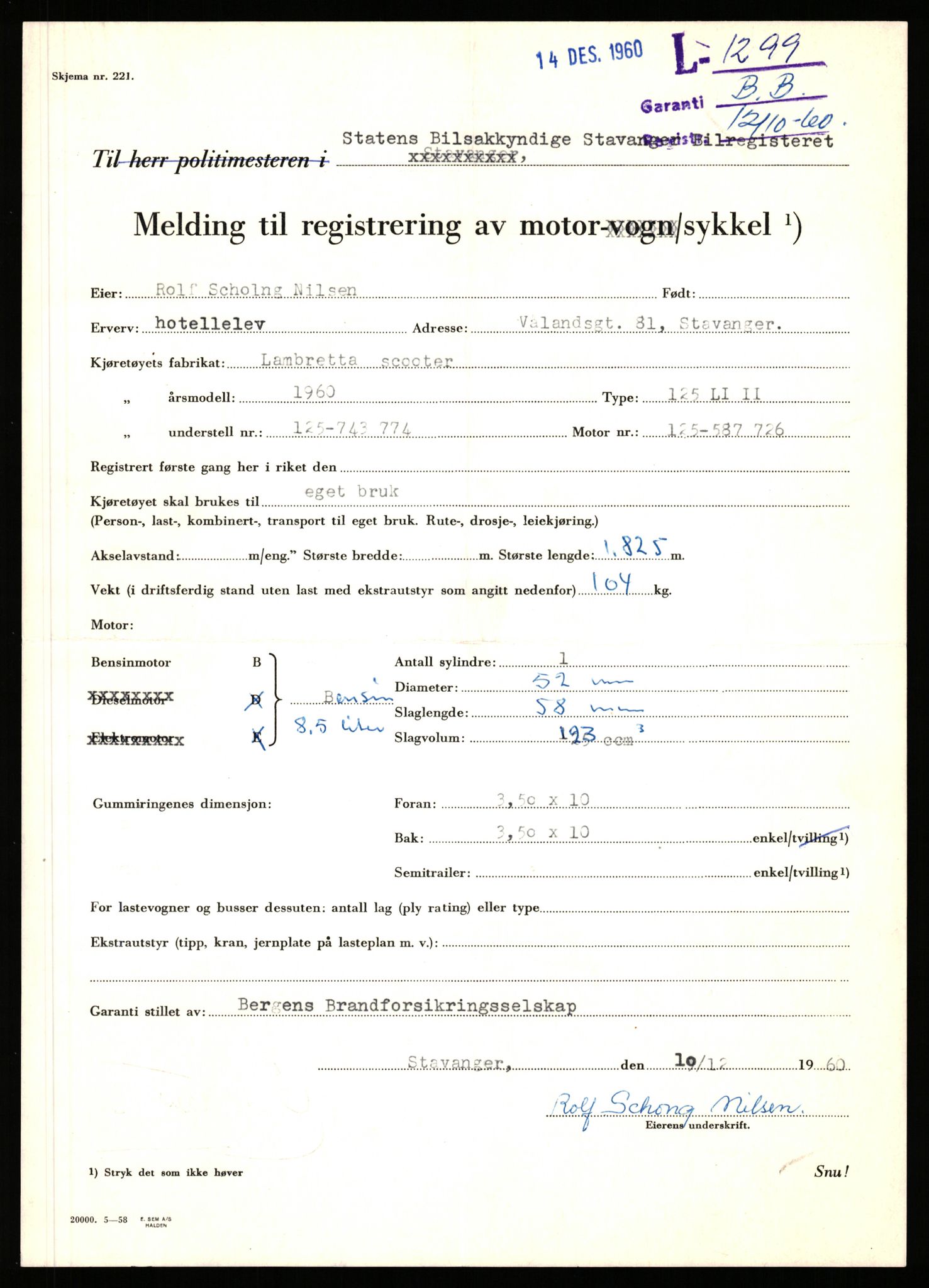 Stavanger trafikkstasjon, AV/SAST-A-101942/0/F/L0004: L-1000 - L-1349, 1930-1971, p. 1633