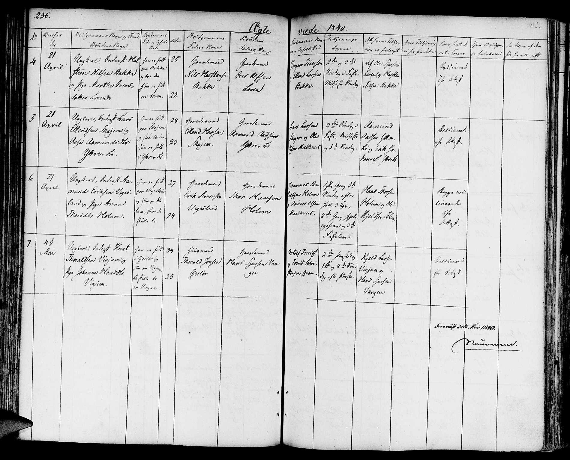 Aurland sokneprestembete, AV/SAB-A-99937/H/Ha/Haa/L0006: Parish register (official) no. A 6, 1821-1859, p. 236