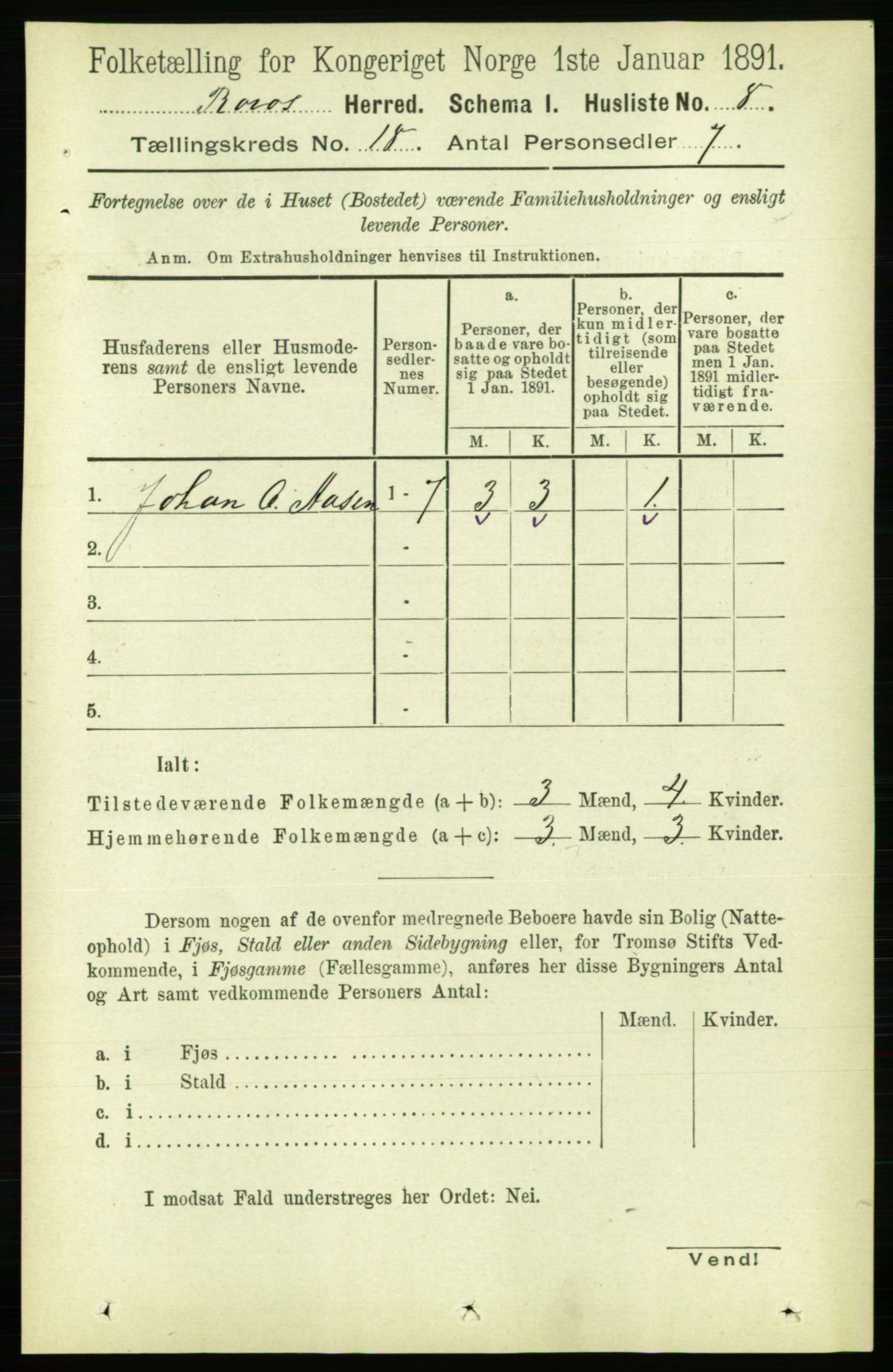 RA, 1891 census for 1640 Røros, 1891, p. 4808