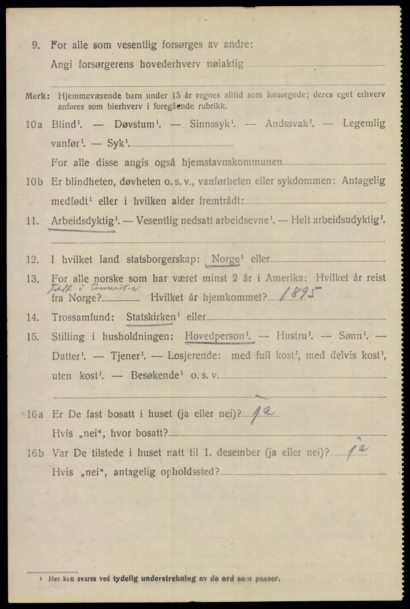 SAO, 1920 census for Glemmen, 1920, p. 14996