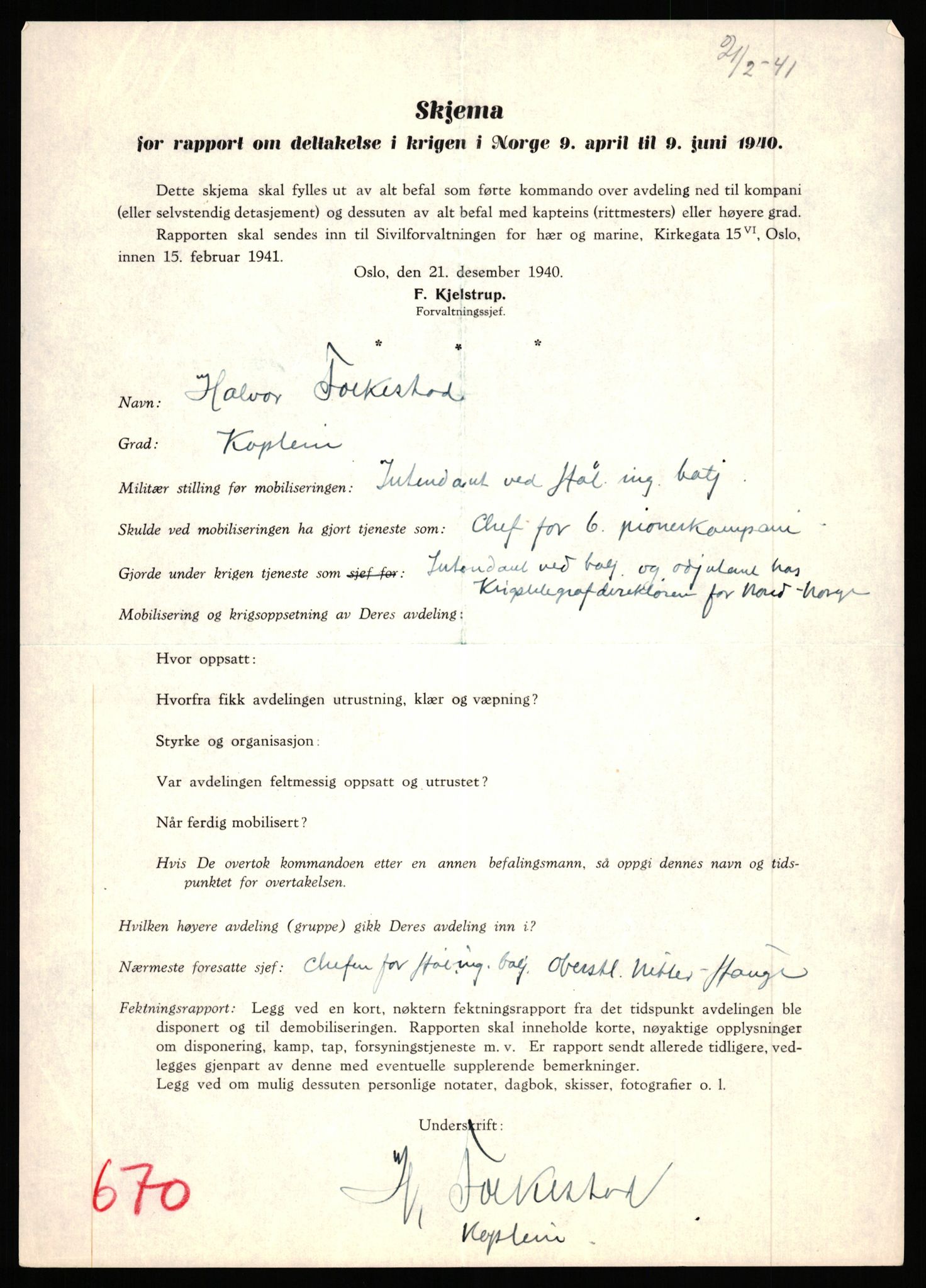 Forsvaret, Forsvarets krigshistoriske avdeling, AV/RA-RAFA-2017/Y/Yb/L0155: II-C-11-670  -  6. Divisjon: Hålogaland ingeniørbataljon, 1940, p. 649