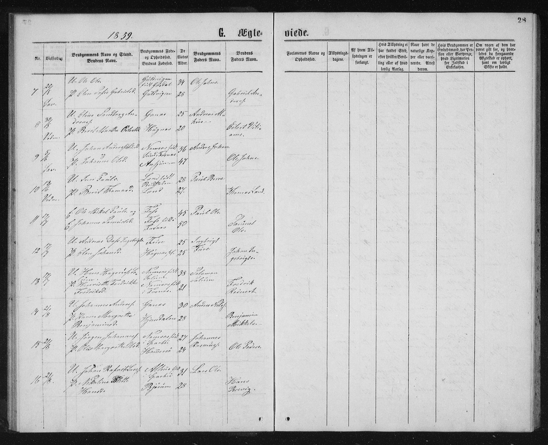 Ministerialprotokoller, klokkerbøker og fødselsregistre - Nord-Trøndelag, SAT/A-1458/768/L0568: Parish register (official) no. 768A03, 1836-1865, p. 28
