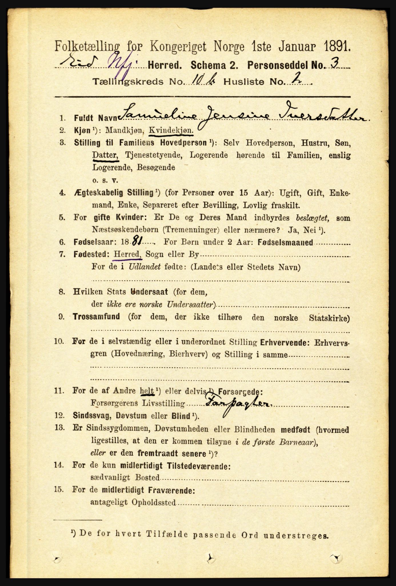 RA, 1891 census for 1443 Eid, 1891, p. 3349