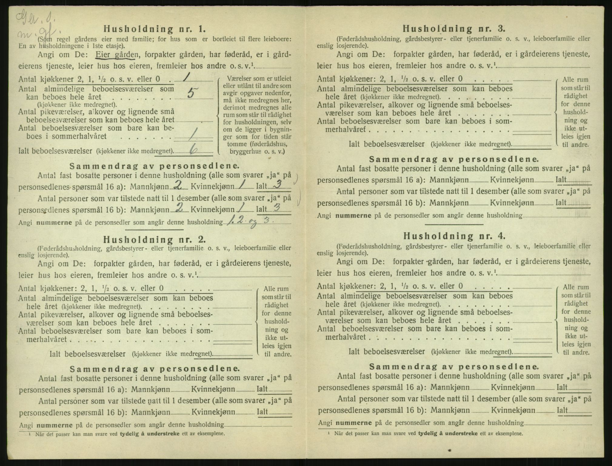 SAK, 1920 census for Spind, 1920, p. 26