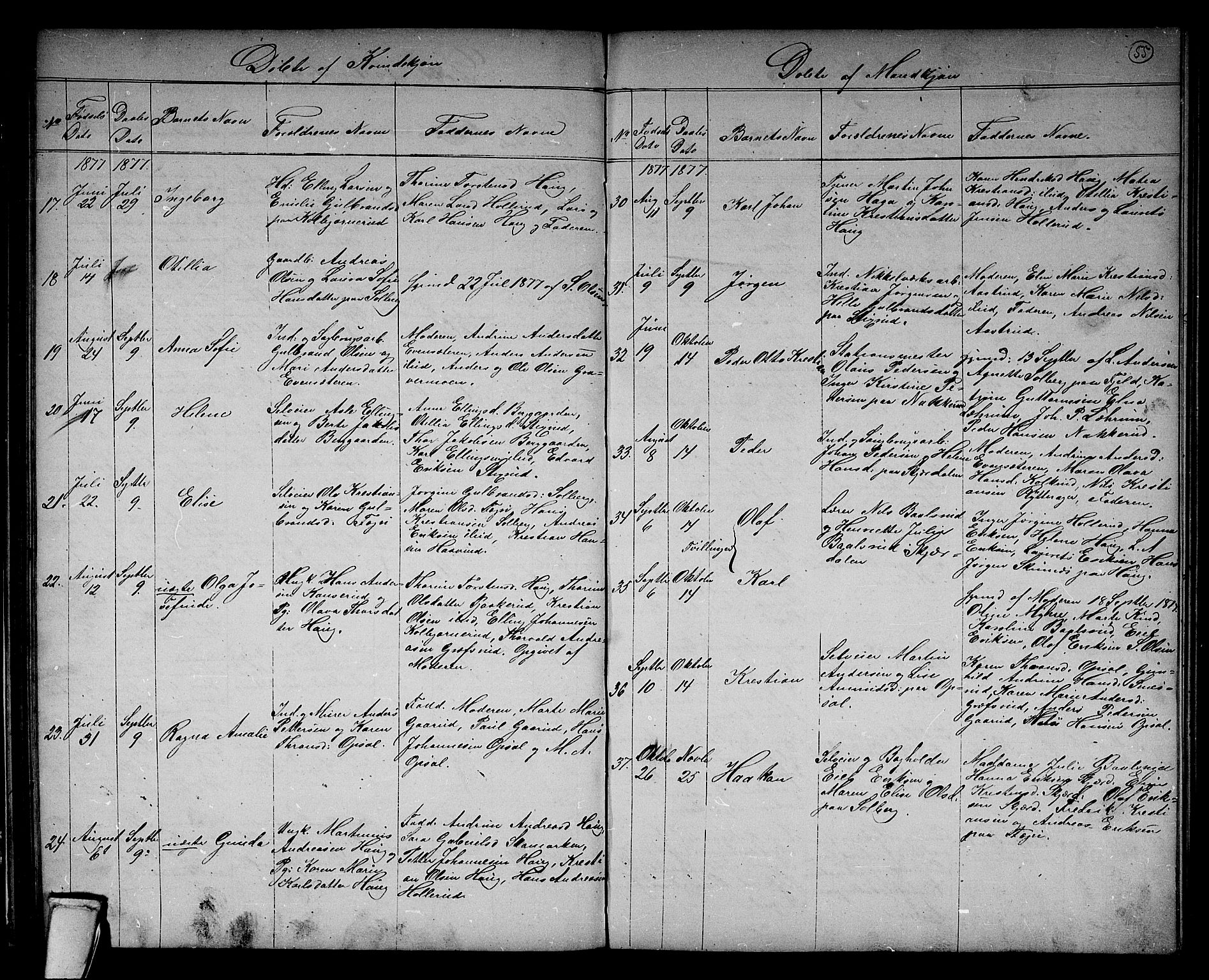 Hole kirkebøker, AV/SAKO-A-228/G/Gb/L0001: Parish register (copy) no. II 1, 1859-1878, p. 56