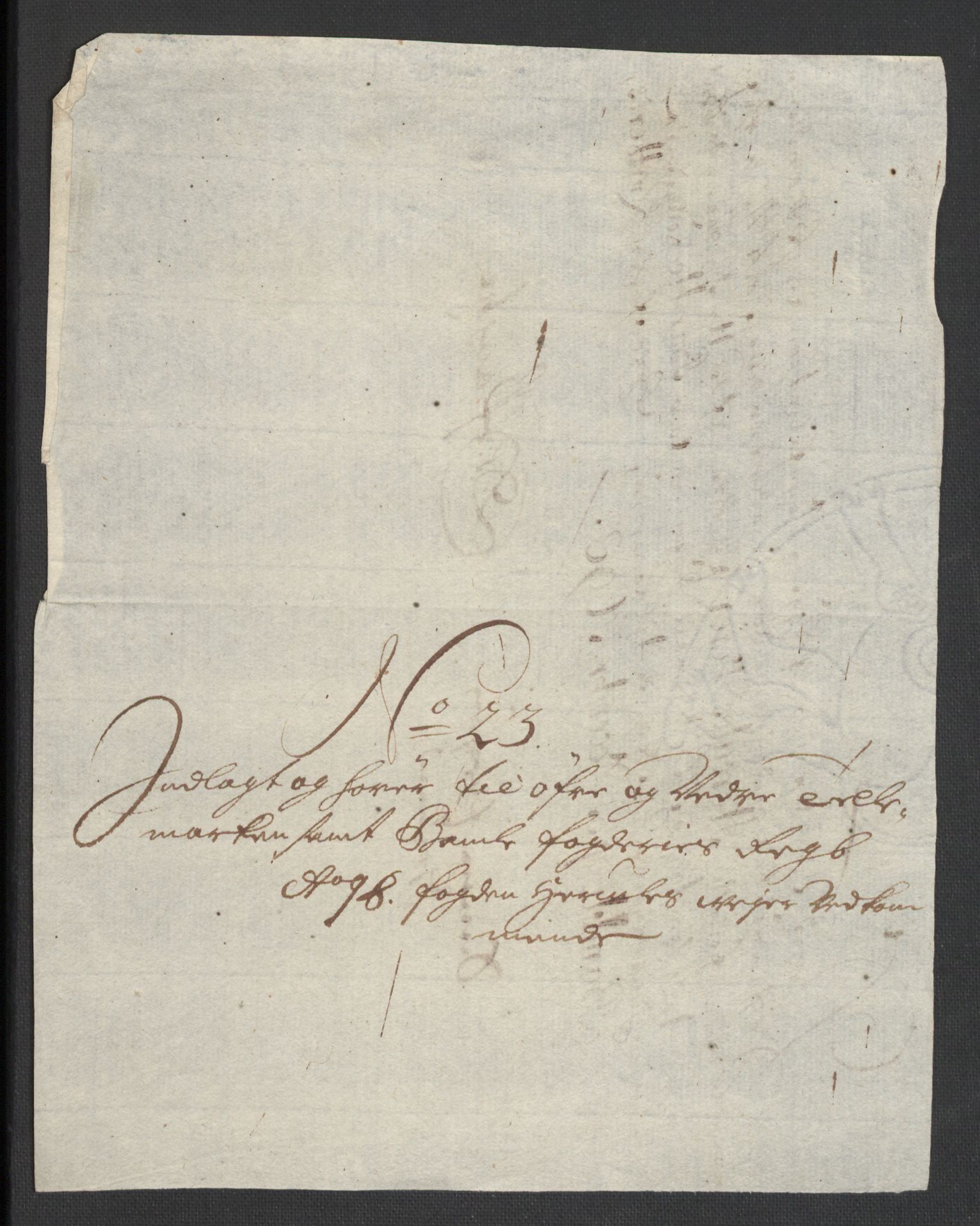 Rentekammeret inntil 1814, Reviderte regnskaper, Fogderegnskap, AV/RA-EA-4092/R36/L2099: Fogderegnskap Øvre og Nedre Telemark og Bamble, 1698, p. 260