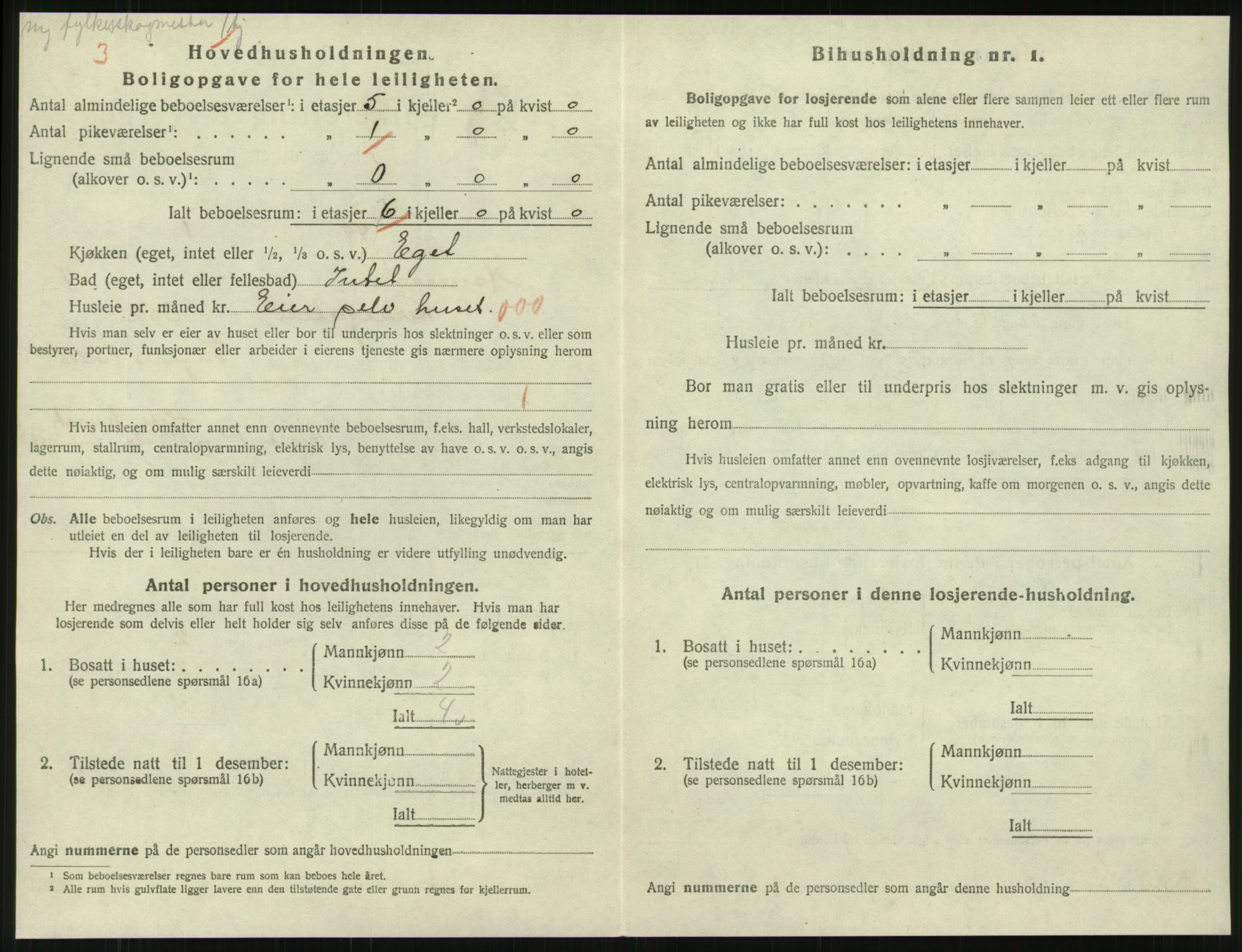 SAT, 1920 census for Namsos, 1920, p. 1584