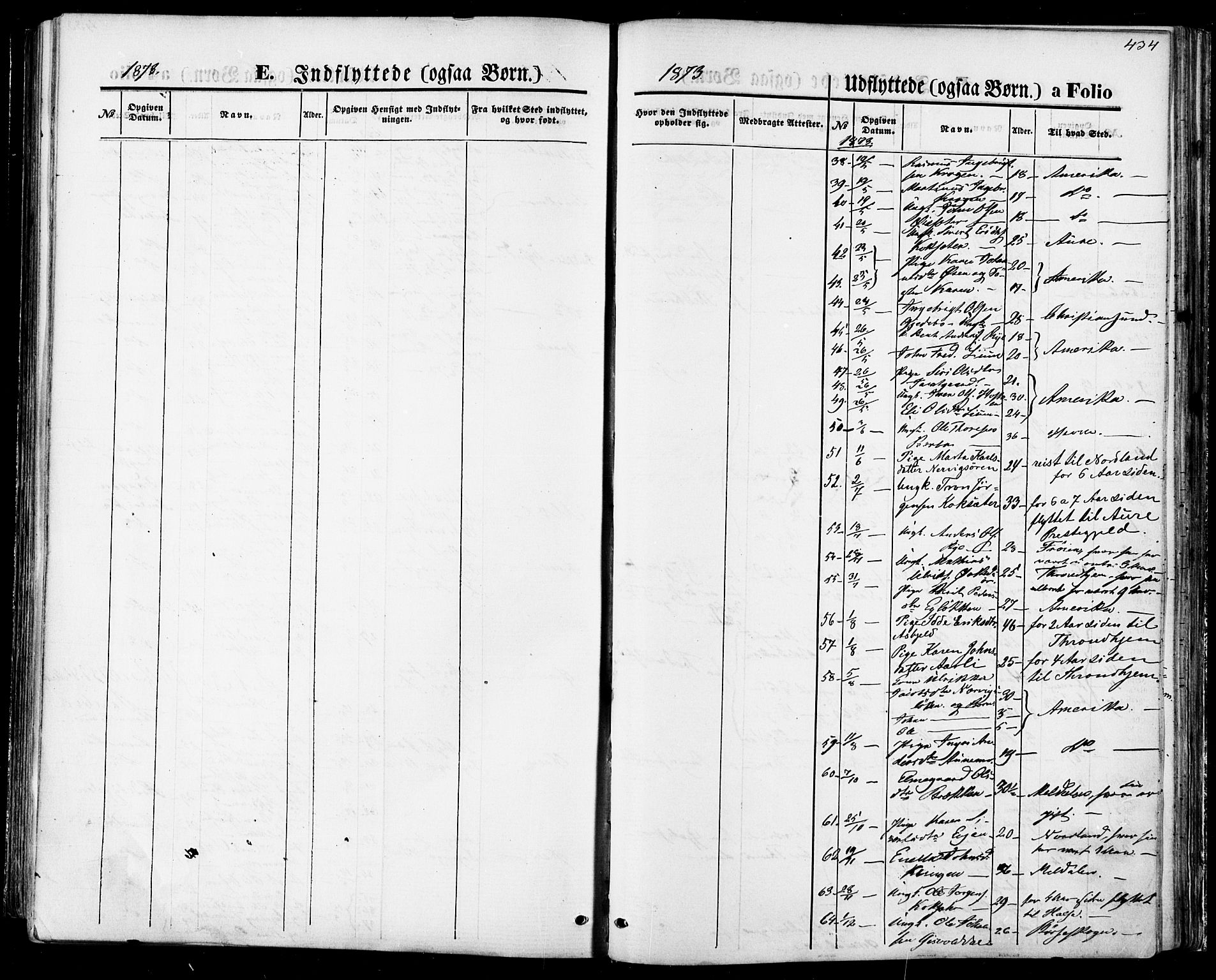 Ministerialprotokoller, klokkerbøker og fødselsregistre - Sør-Trøndelag, SAT/A-1456/668/L0807: Parish register (official) no. 668A07, 1870-1880, p. 434