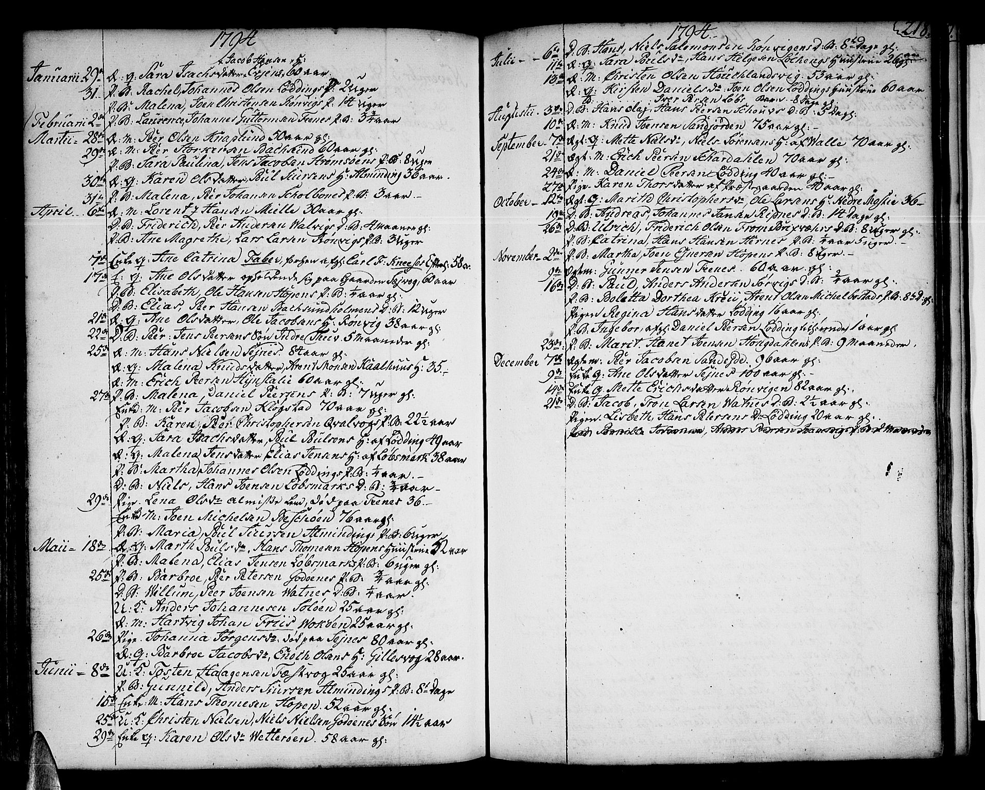 Ministerialprotokoller, klokkerbøker og fødselsregistre - Nordland, SAT/A-1459/801/L0003: Parish register (official) no. 801A03, 1762-1795, p. 218