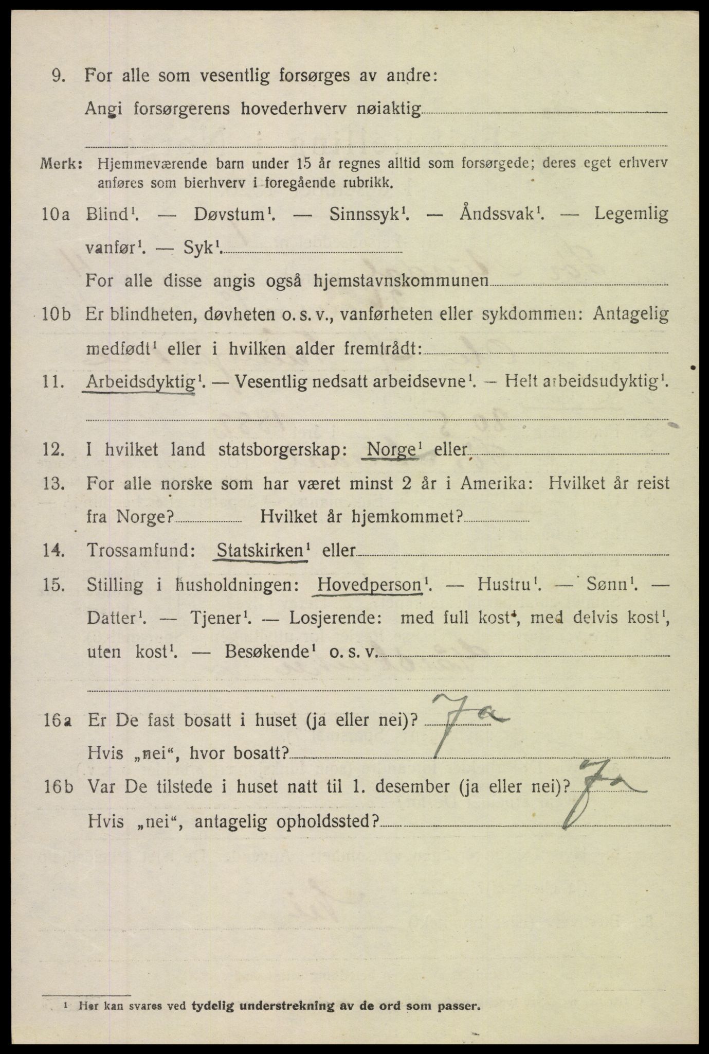 SAH, 1920 census for Sør-Aurdal, 1920, p. 2636