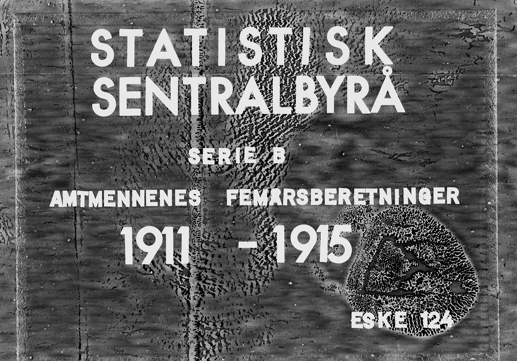 Statistisk sentralbyrå, Næringsøkonomiske emner, Generelt - Amtmennenes femårsberetninger, AV/RA-S-2233/F/Fa/L0124: --, 1911-1915, p. 1