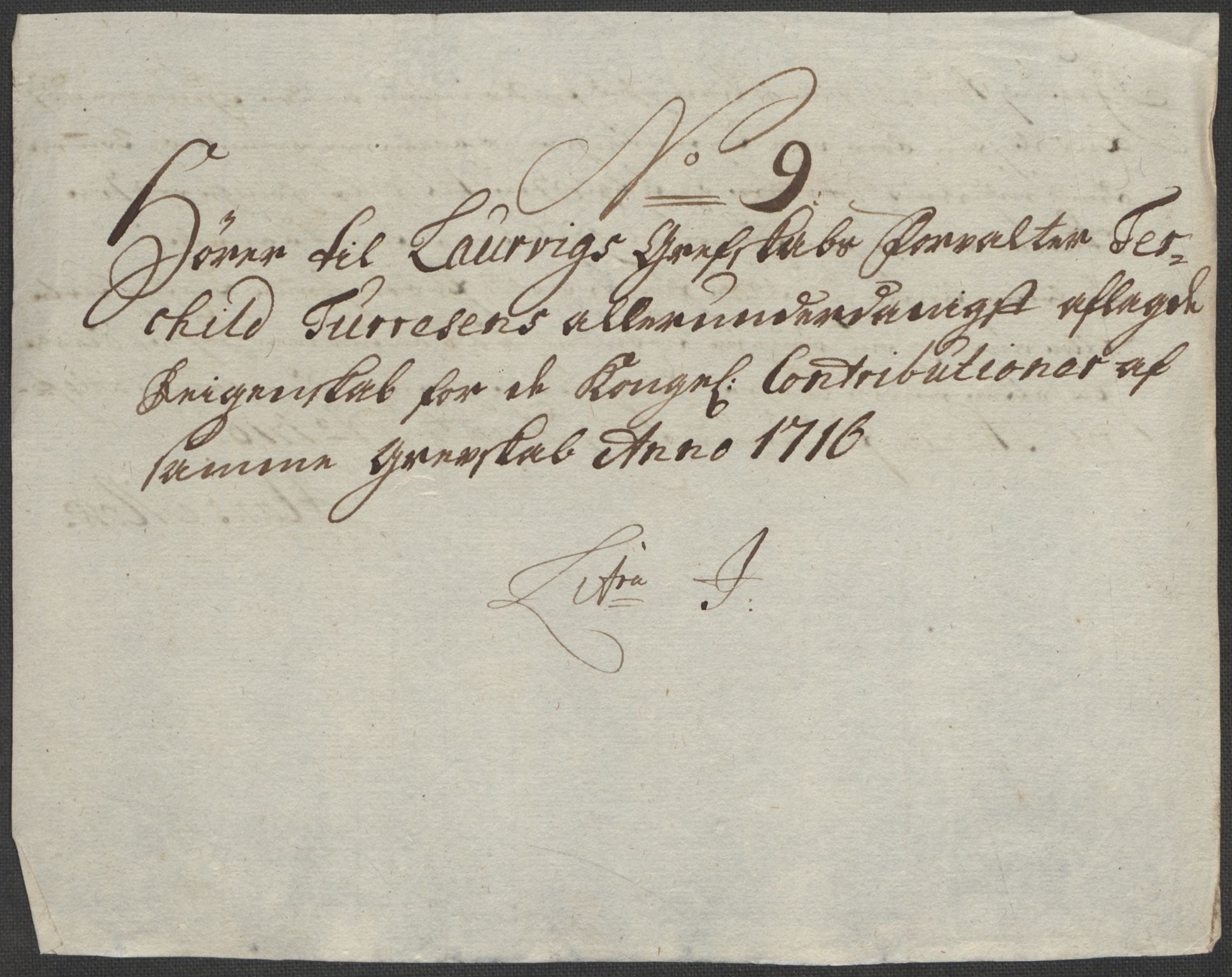 Rentekammeret inntil 1814, Reviderte regnskaper, Fogderegnskap, AV/RA-EA-4092/R33/L1987: Fogderegnskap Larvik grevskap, 1716-1717, p. 166