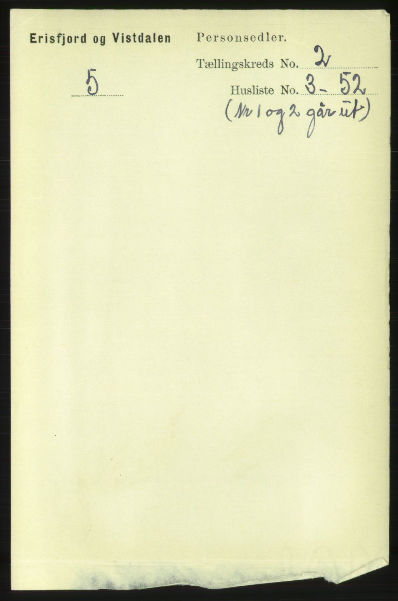 RA, 1891 census for 1542 Eresfjord og Vistdal, 1891, p. 362