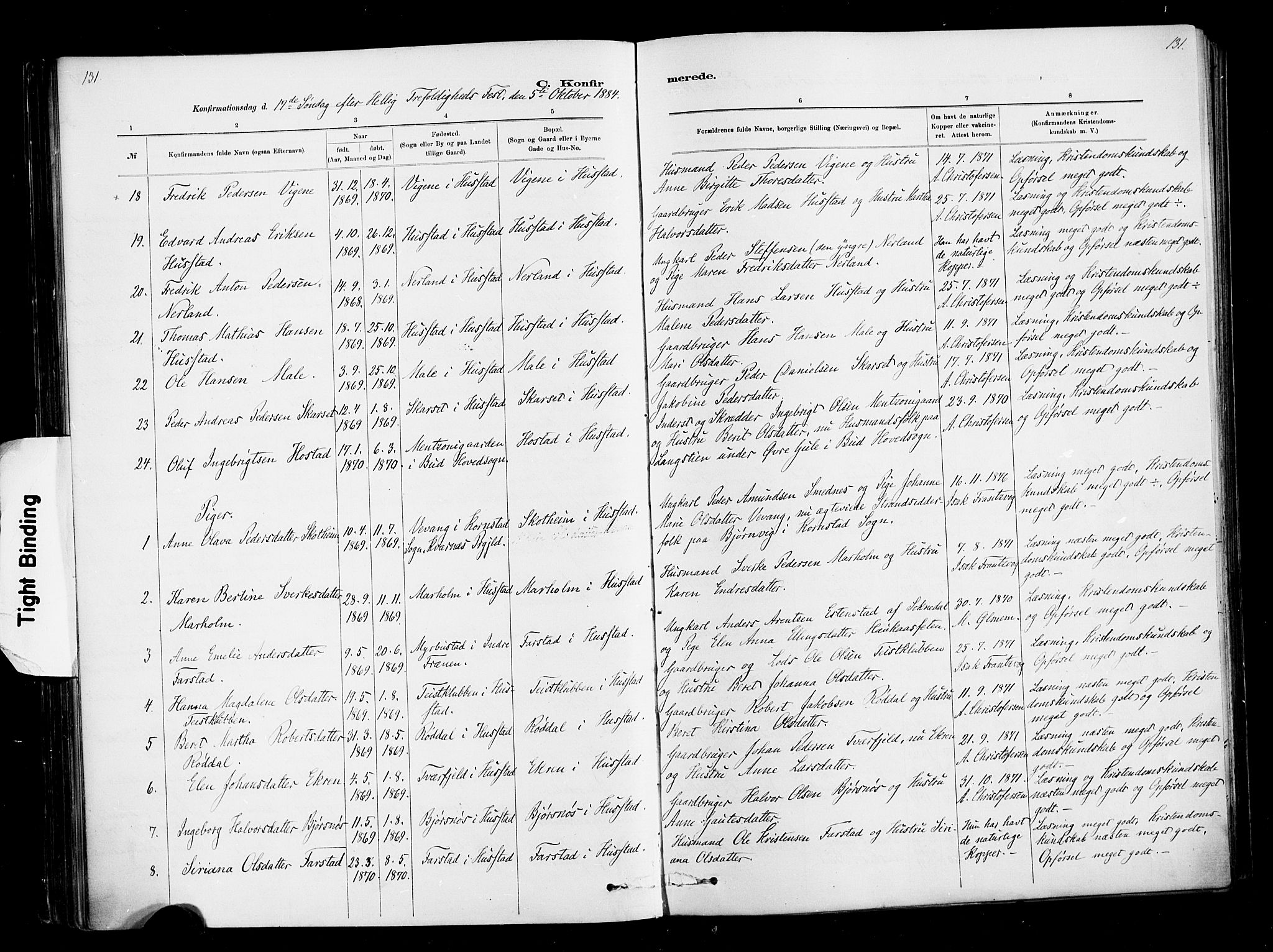 Ministerialprotokoller, klokkerbøker og fødselsregistre - Møre og Romsdal, AV/SAT-A-1454/567/L0778: Parish register (official) no. 567A01, 1881-1903, p. 131